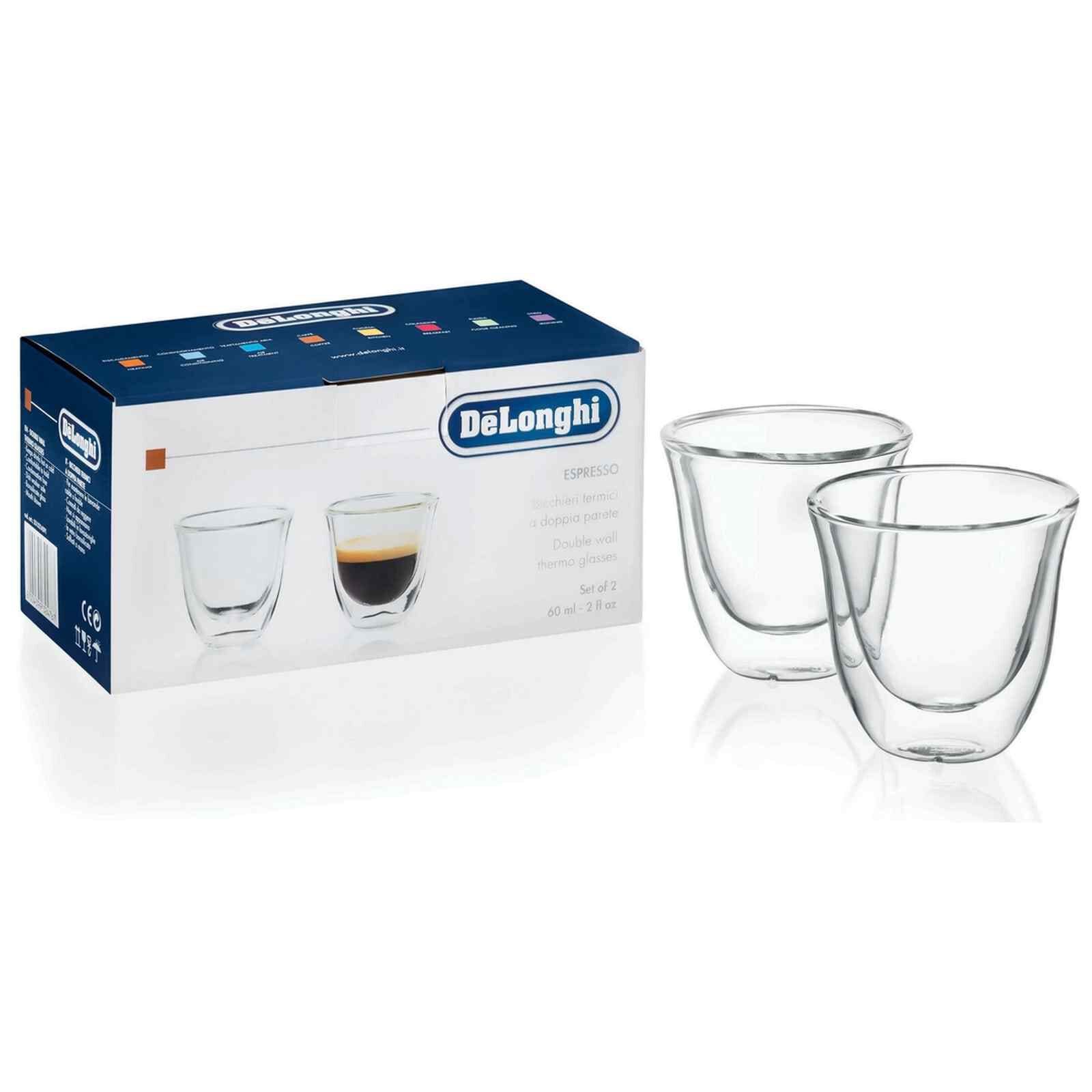 DELONGHI Espresso Double Wall Glasses (2pcs) DLSC310 - Image 2
