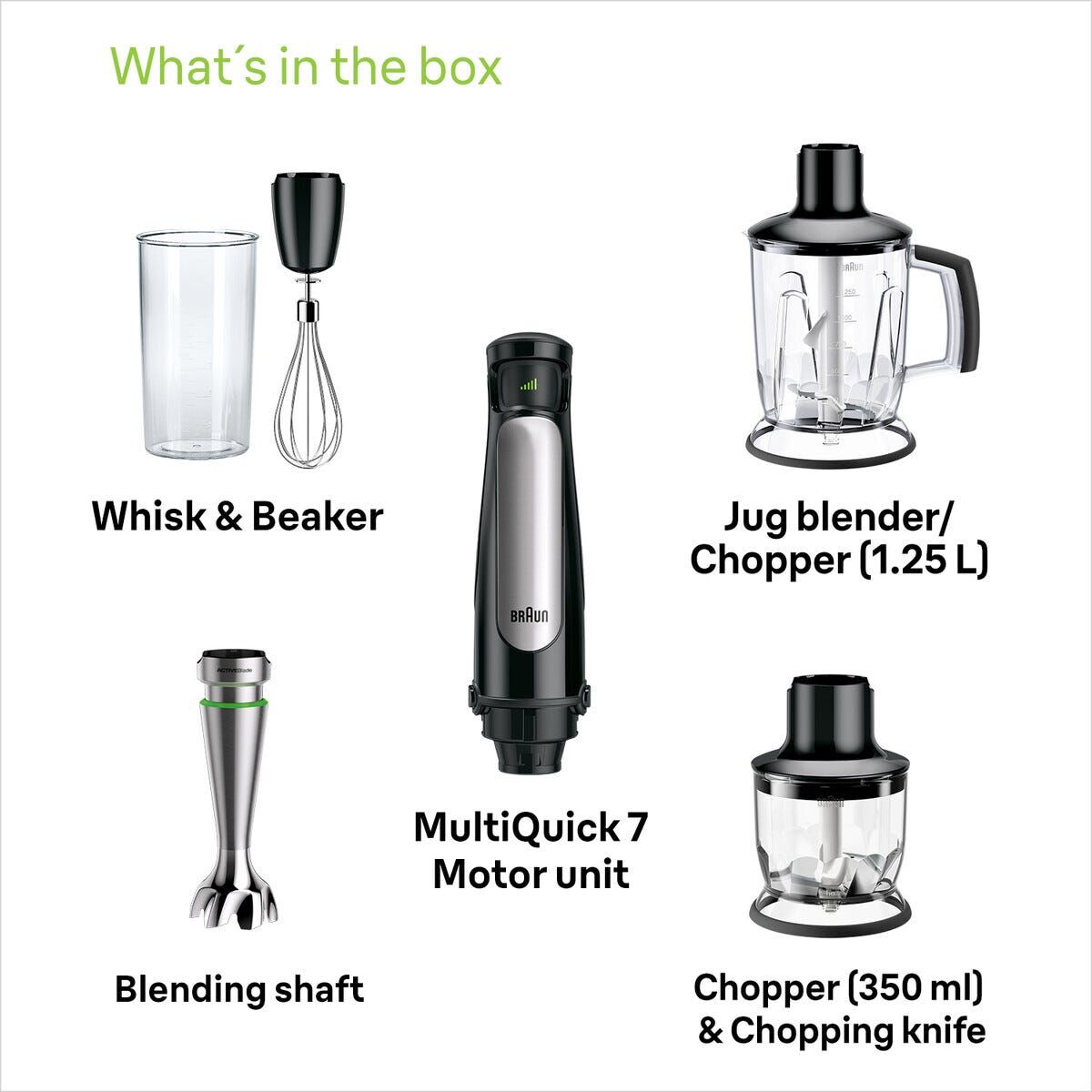 BRAUN Multiquick 7 Hand Blender (1000w) MQ7045X - Image 4