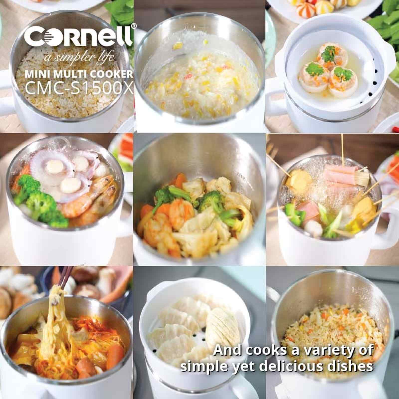 CORNELL Mini Multi-cooker Kettle (1.5l) CMCS1500X - Image 5