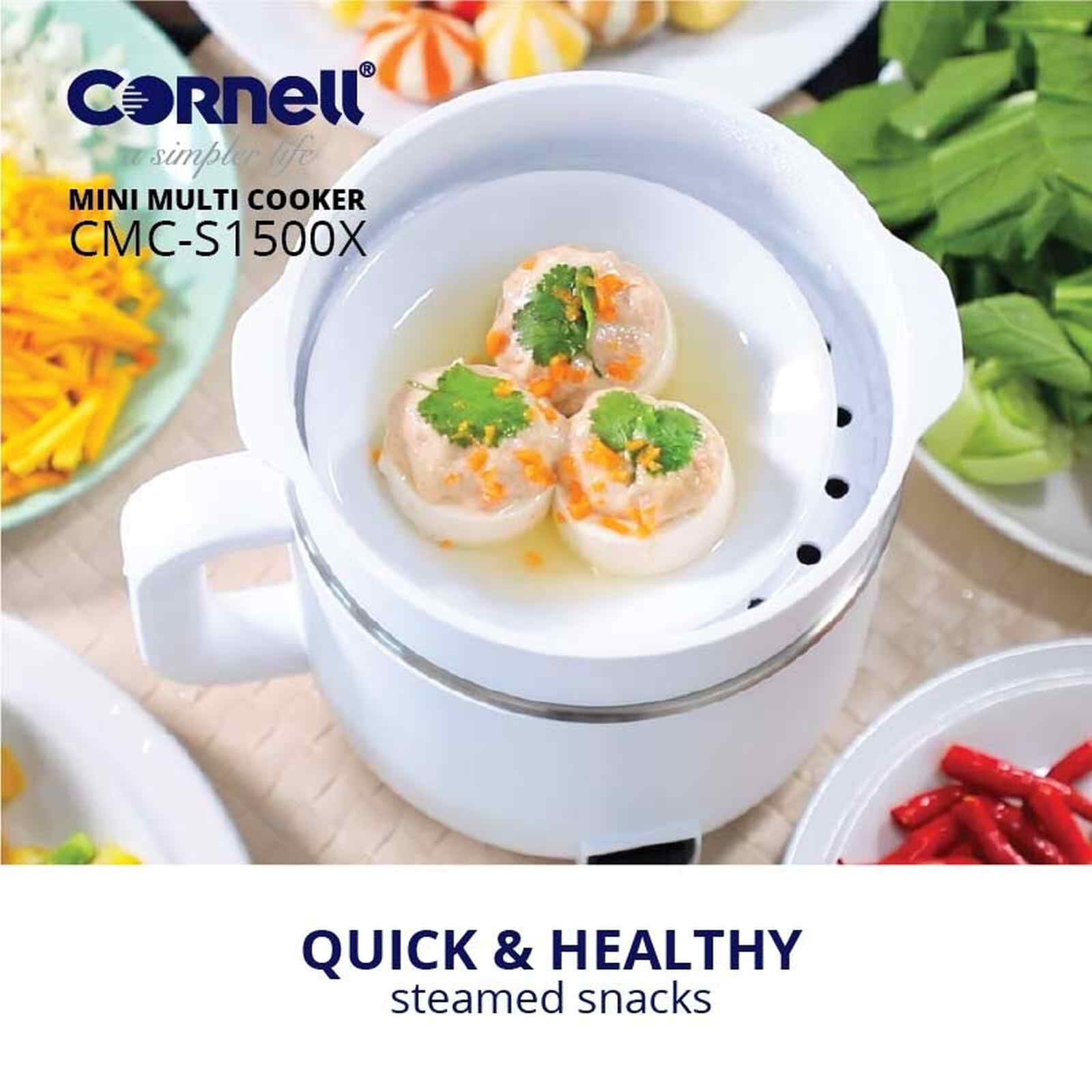 CORNELL Mini Multi-cooker Kettle (1.5l) CMCS1500X - Image 6