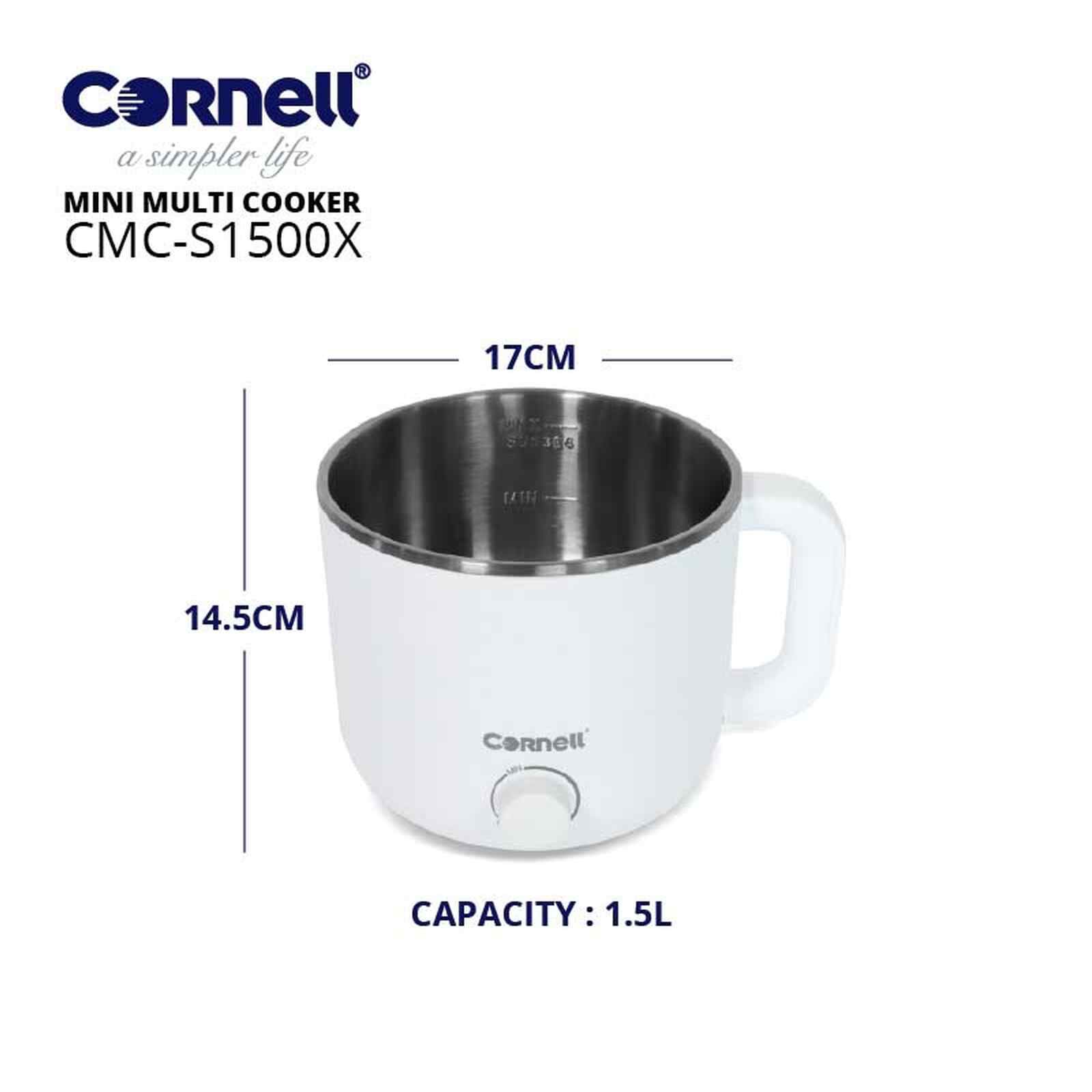 CORNELL Mini Multi-cooker Kettle (1.5l) CMCS1500X - Image 7