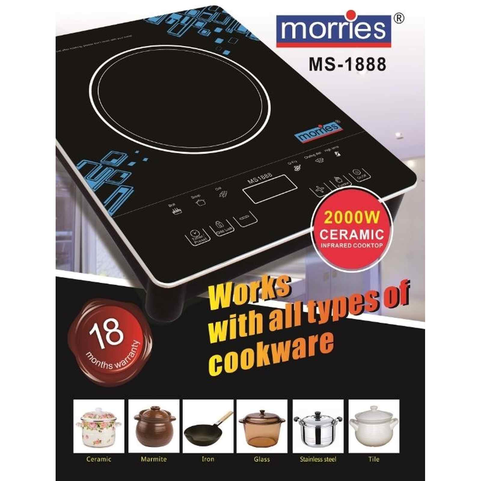 MORRIES Ceramic Infrared Cooker 2000w MS-1888CIC - Image 2