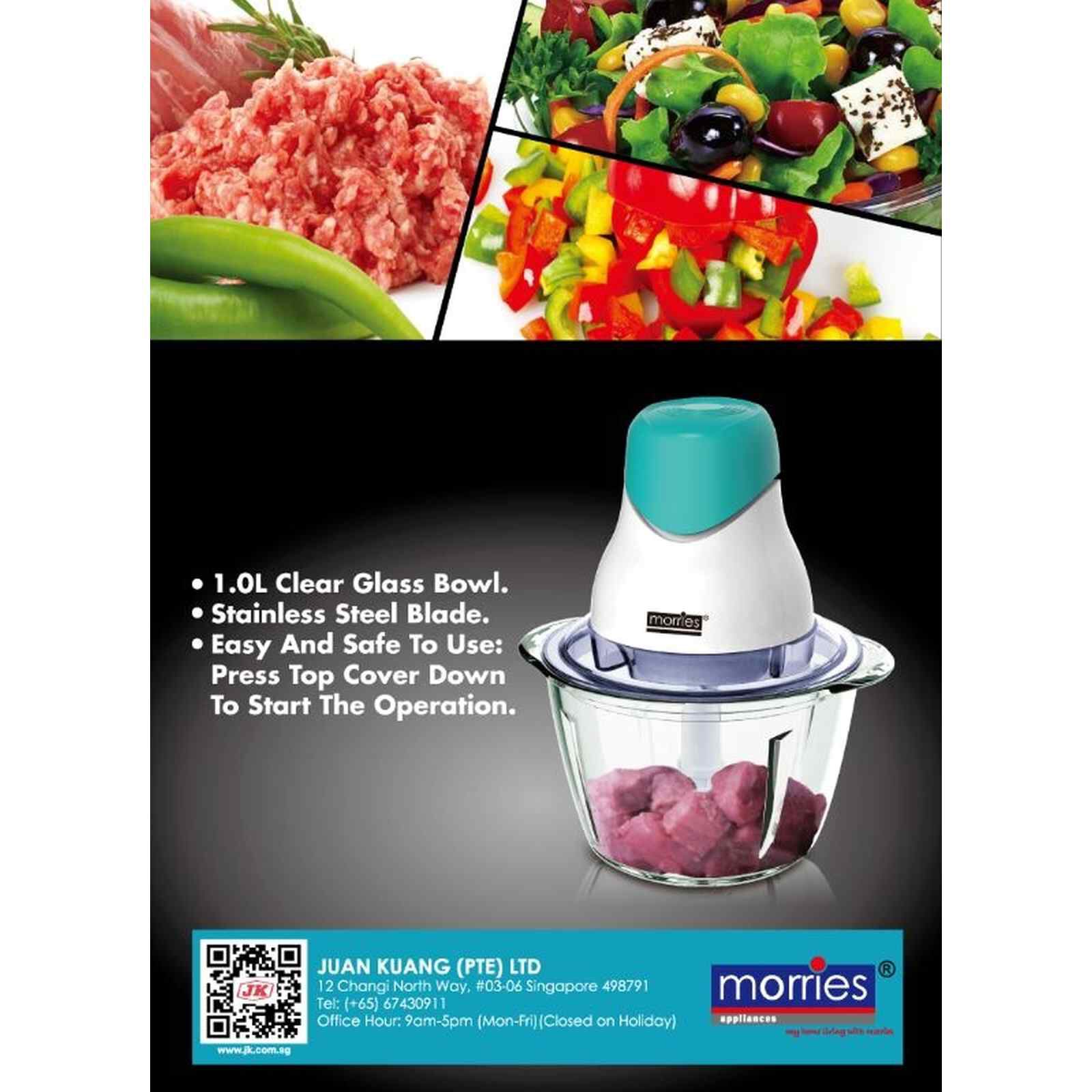 MORRIES Mini Chopper (1.0l) MS-926KT - Image 3