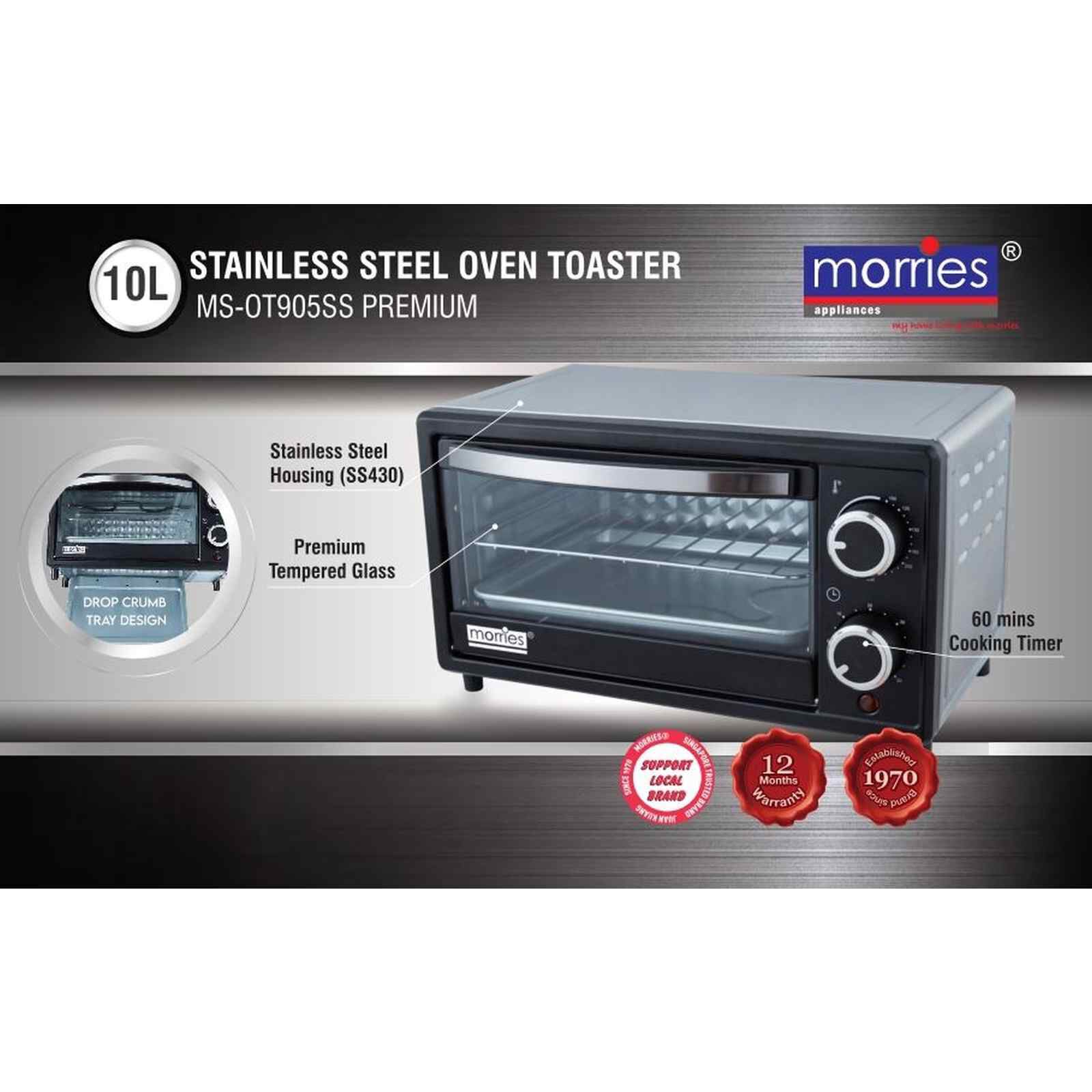 MORRIES Oven Toasters (10l) MS-OT905 - Image 4