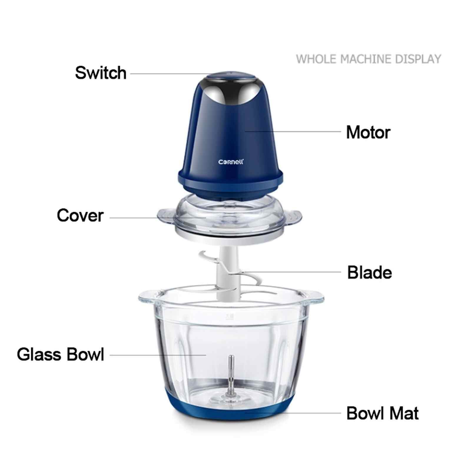 CORNELL Mini Chopper (1.8l) - Blue CMCE180BL - Image 2