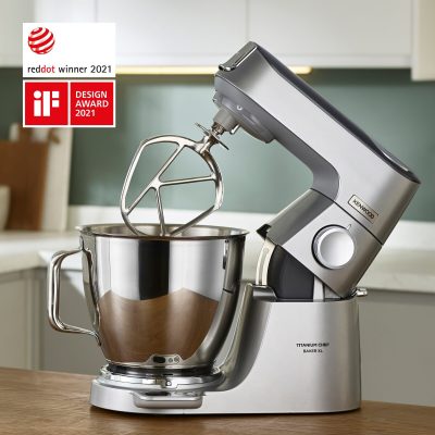 KENWOOD Titanium Chef Baker Xl Kitchen Machine (7.0l + 5.0l Bowl) KVL85.004SI