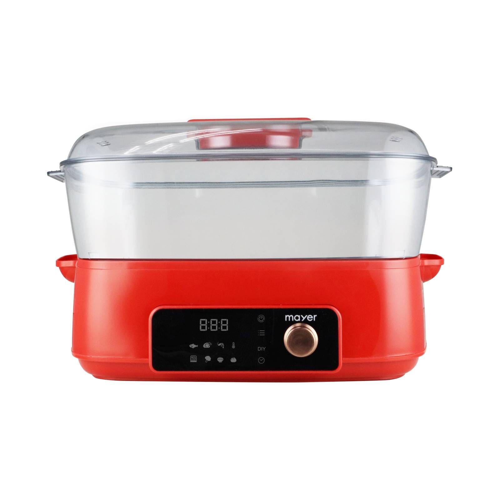 MAYER Digital Food Steamer - 28l - Red MMFS280D - Image 5