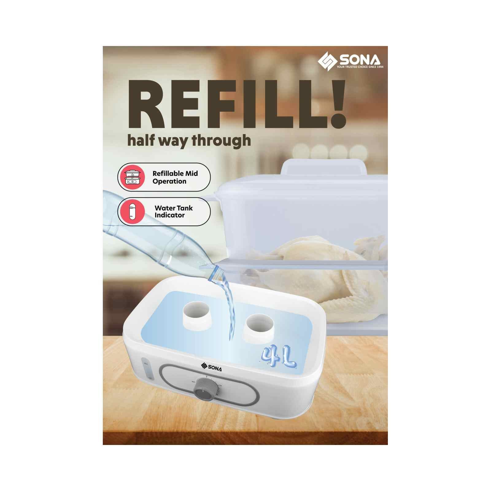 SONA 20l Electric Steamer SSR3164 - Image 4
