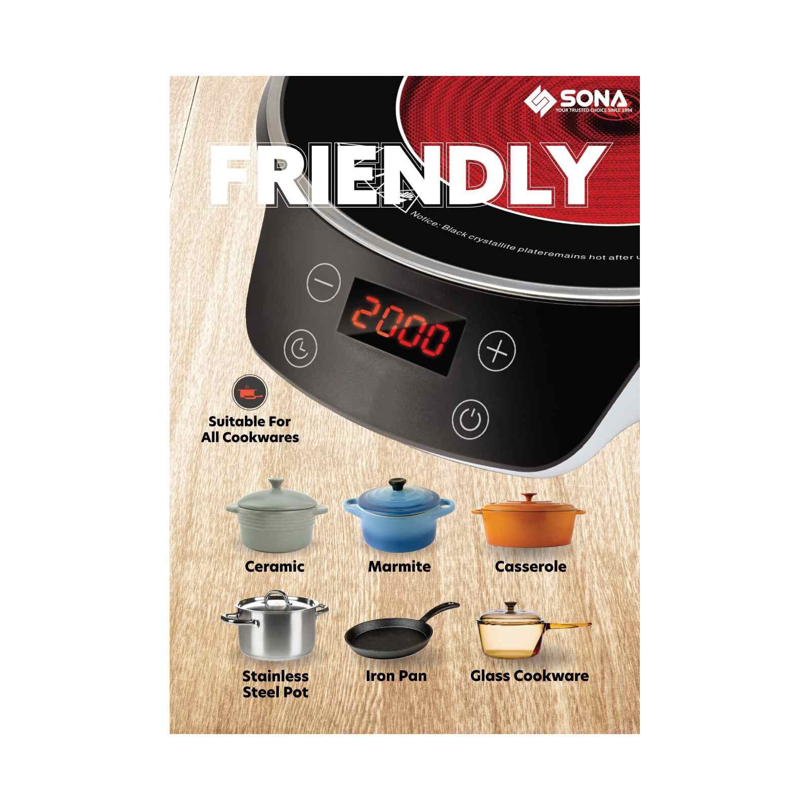 SONA Digital Infrared Ceramic Cooker SIC3310 - Image 4