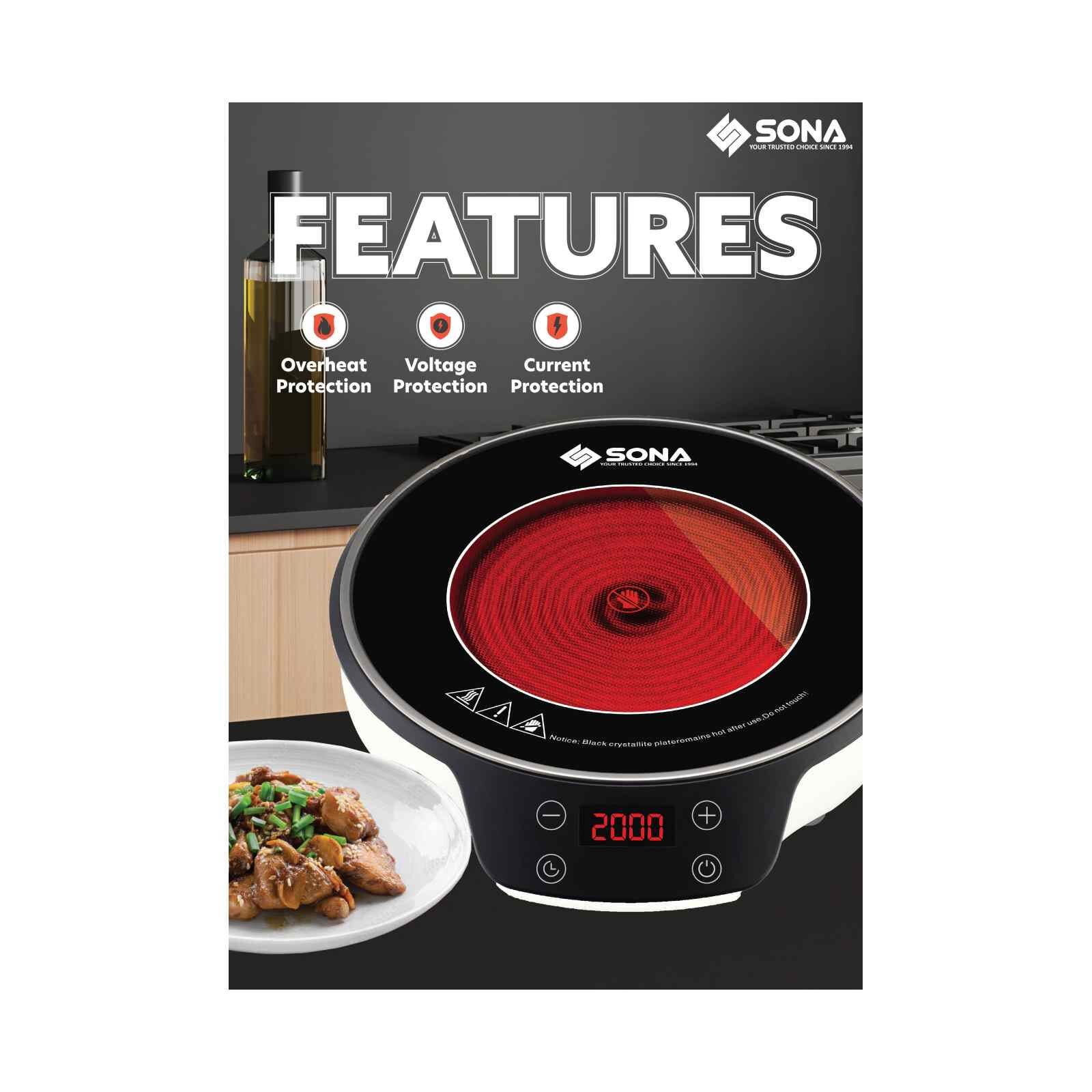 SONA Digital Infrared Ceramic Cooker SIC3310 - Image 8