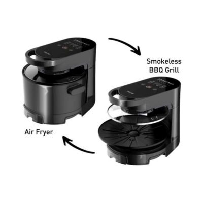 MAYER 2-in-1 Air Fryer & Smokeless Bbq Grill MMAFG58