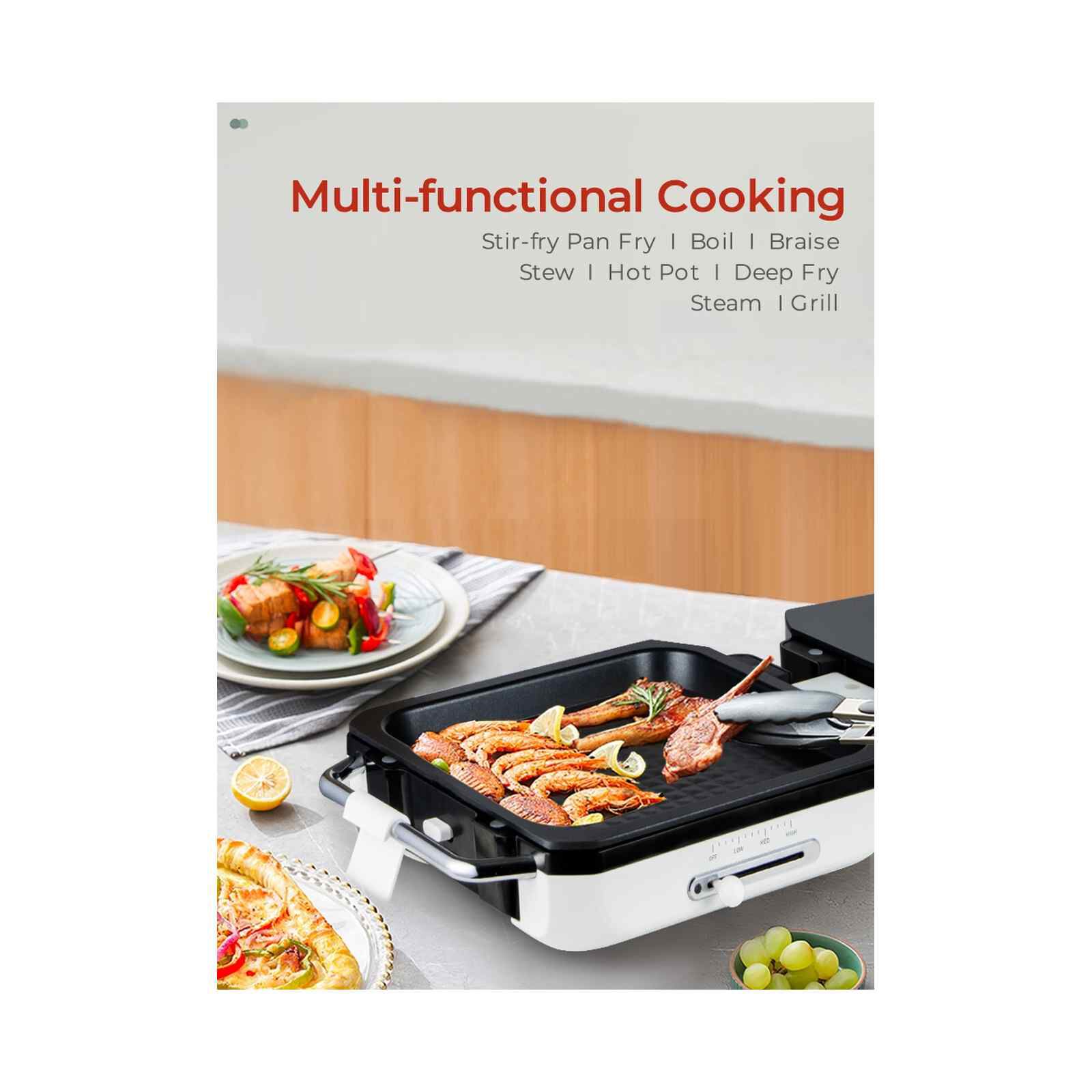 MAYER 2 In 1 Ceramic Multi Cooker MMCCG206WH - Image 4