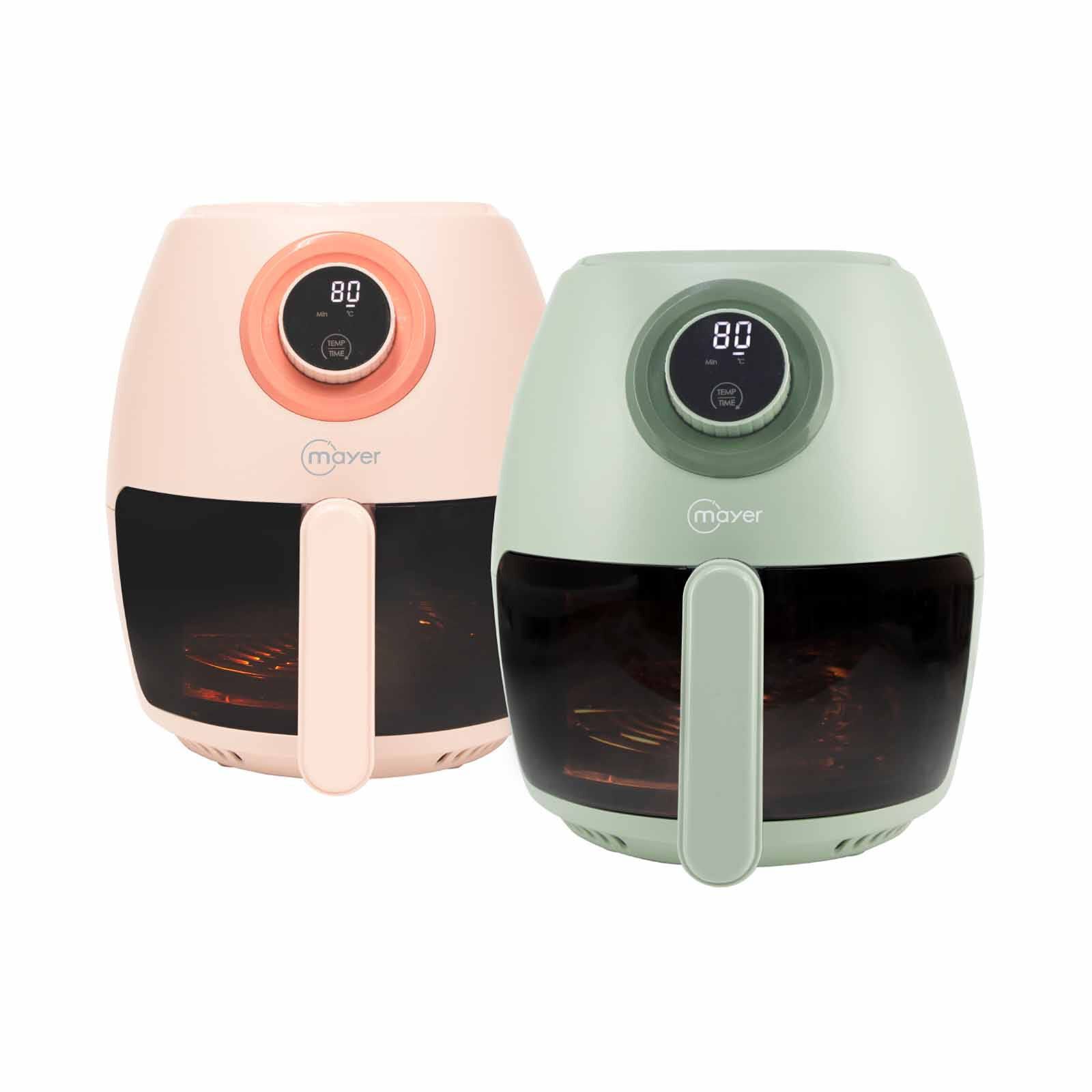 MAYER Mayer 3.5l Digital Glass Air Fryer - Peach Orange MMGAF350DPN - Image 3