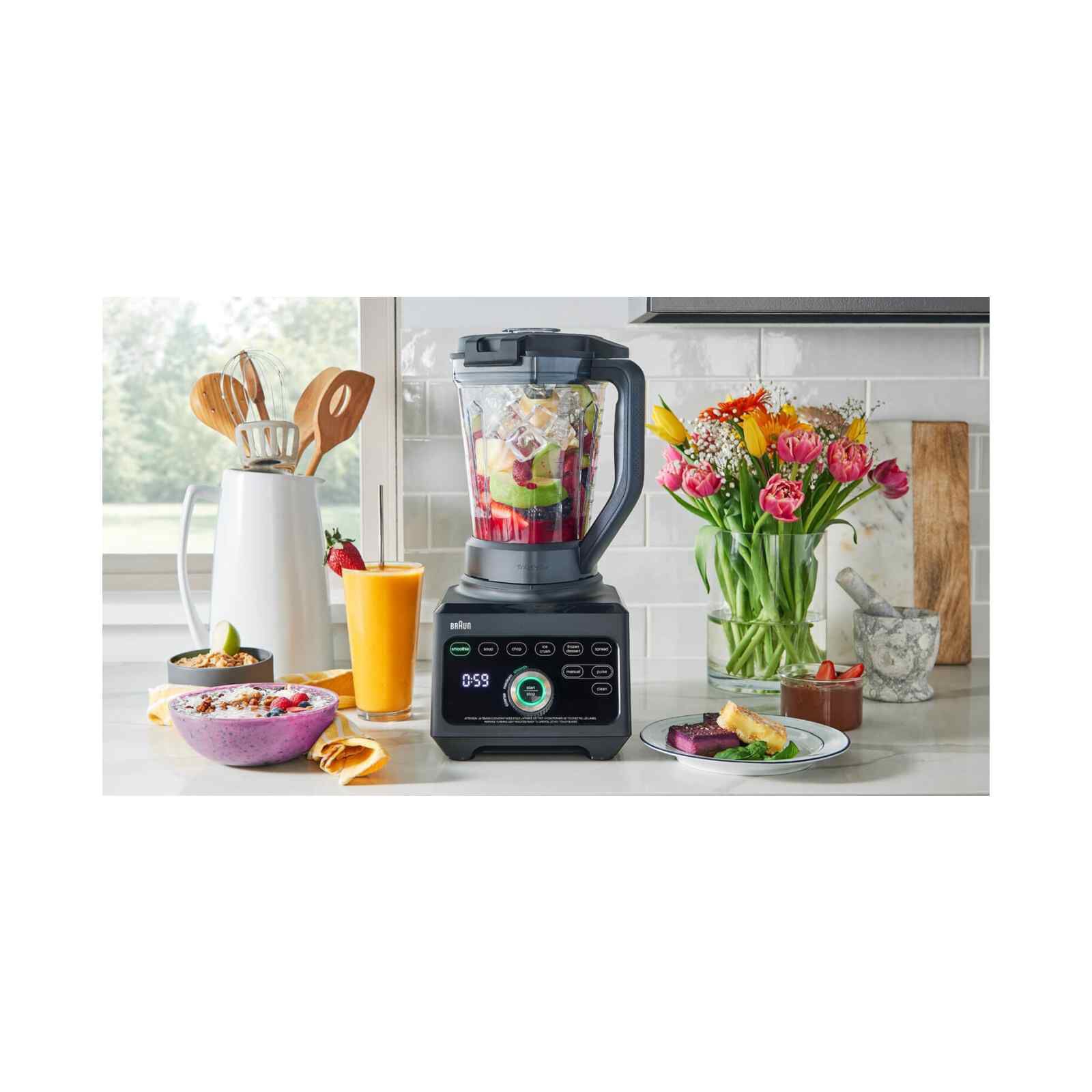 BRAUN Powerblend 9 Tritan Jug Blender (1600w) JB9040BK - Image 4