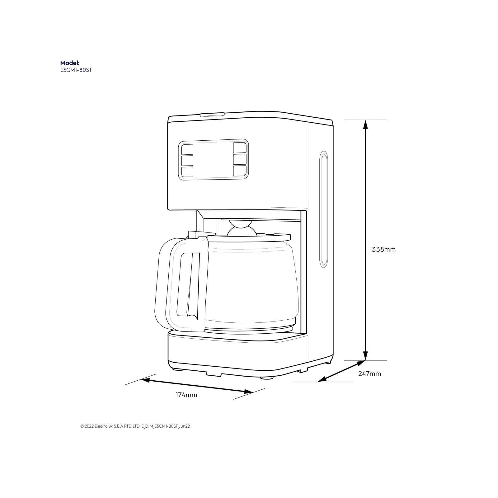 ELECTROLUX Coffee Machine (1.25l) E5CM1-80ST - Image 4