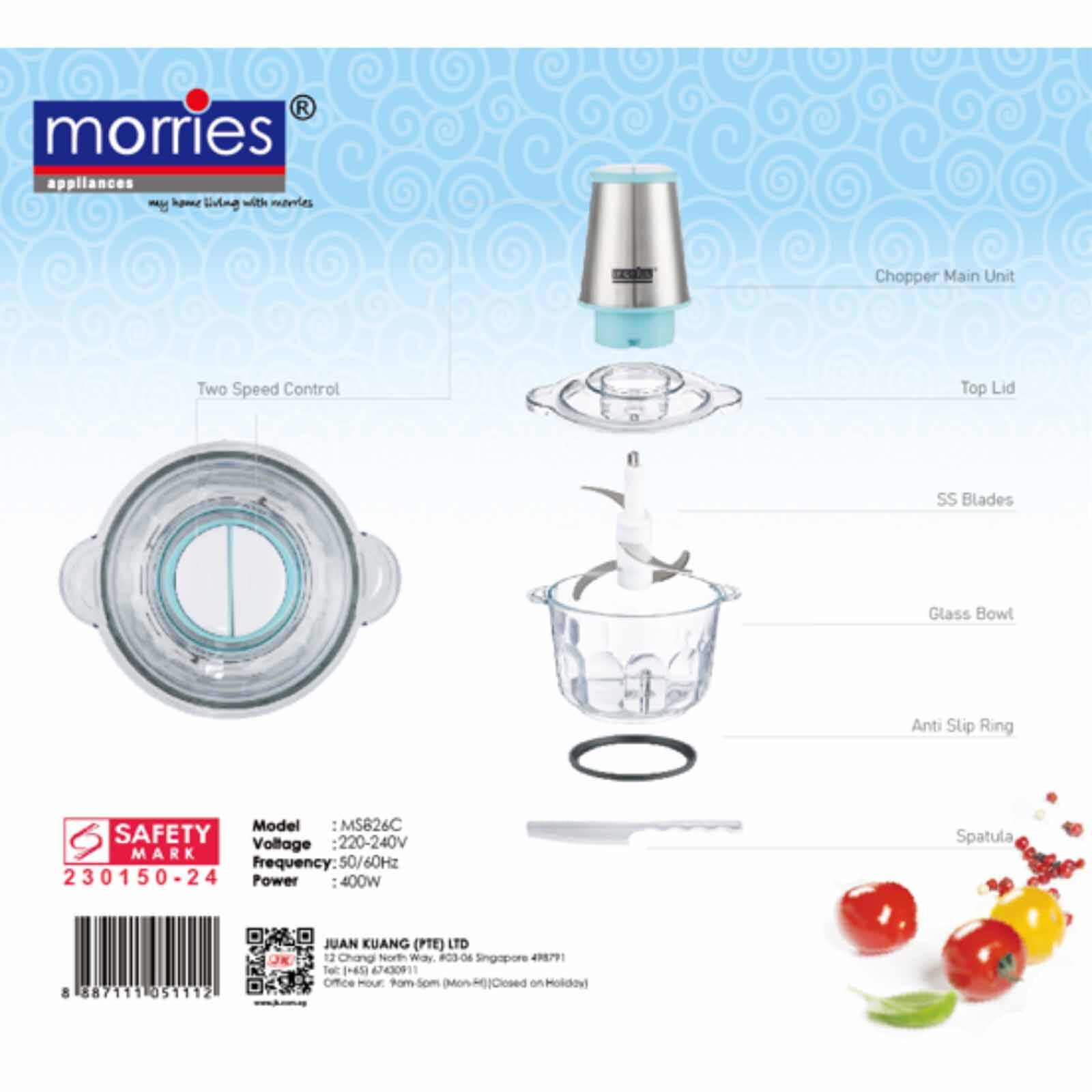 MORRIES Glass Chopper (2.0l) MS-826C - Image 6