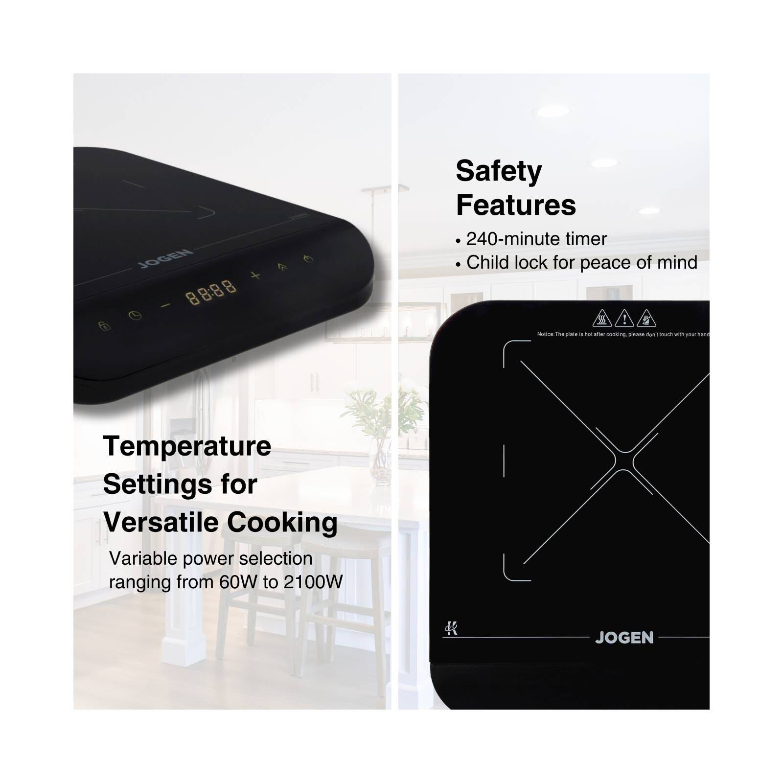 JOGEN Single Plate Induction Cooker EC 2100 - Image 4