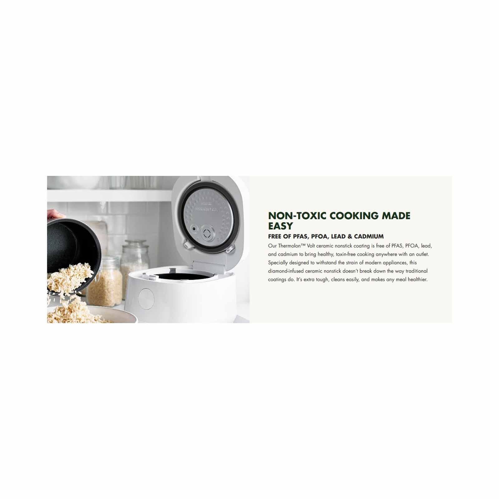 GREENPAN Bistro Collection Rice & Grains Cooker - White GPRC046245 - Image 13