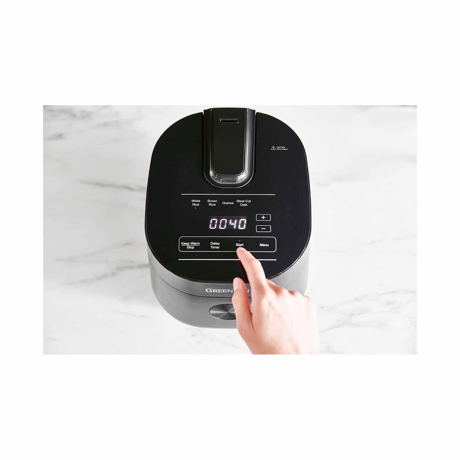 GREENPAN Bistro Collection Rice & Grains Cooker - Matte Black GPRC046252 - Image 2