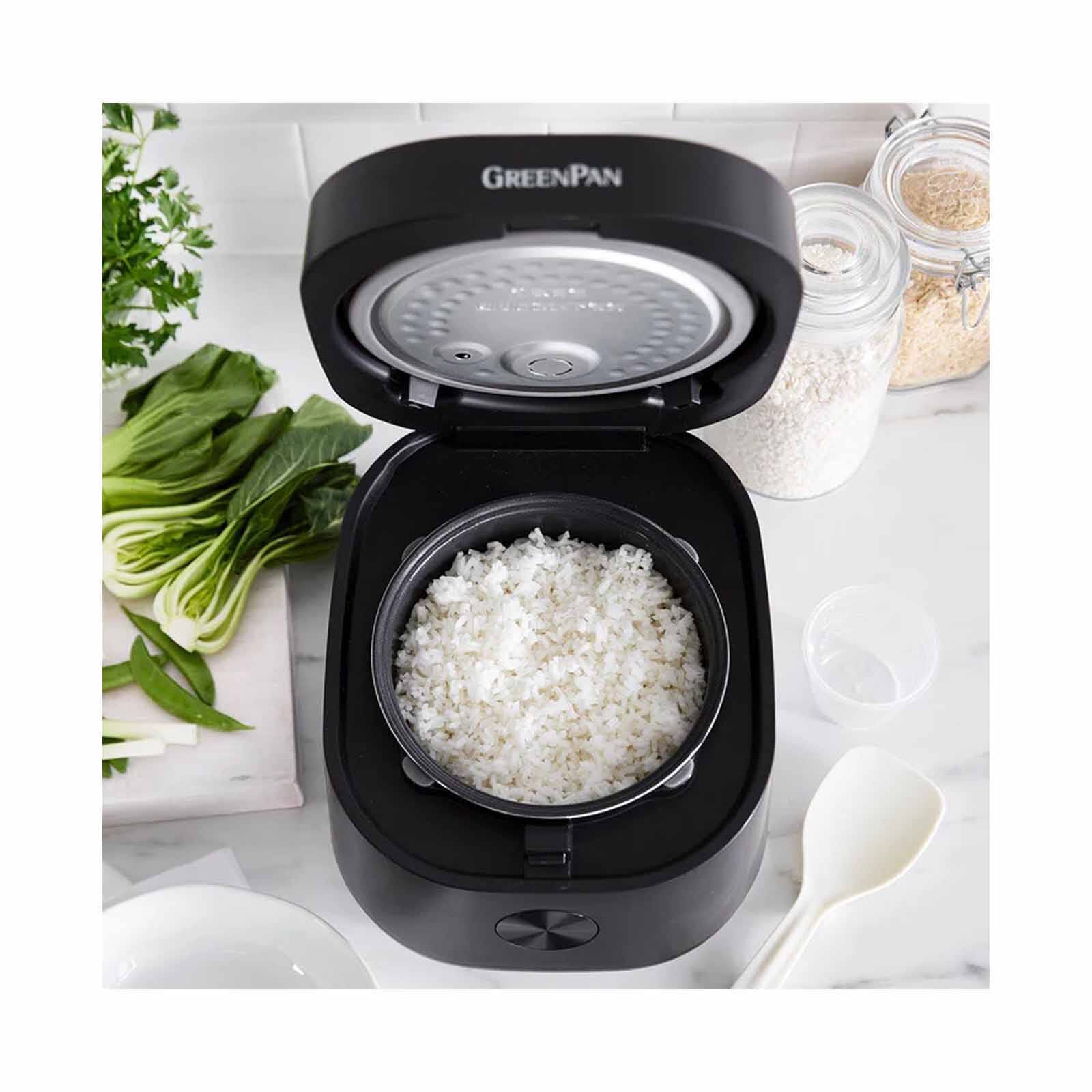 GREENPAN Bistro Collection Rice & Grains Cooker - Matte Black GPRC046252 - Image 3