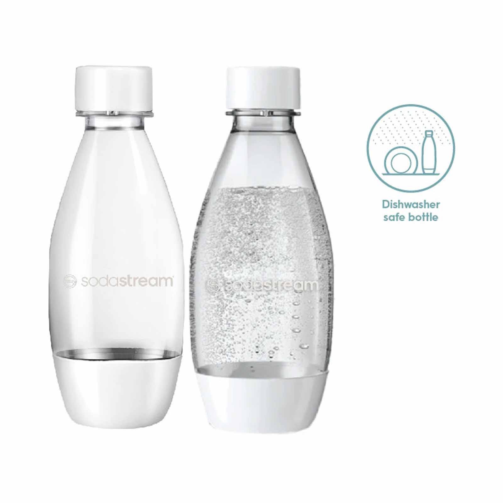SODASTREAM 0.5l Dishwasher Safe Carbonating Bottles Twin Pack - White 0.5L DISHWASHER SAFE CARBONATING BOTTLES TWIN PACK - 1748216650 - Image 2