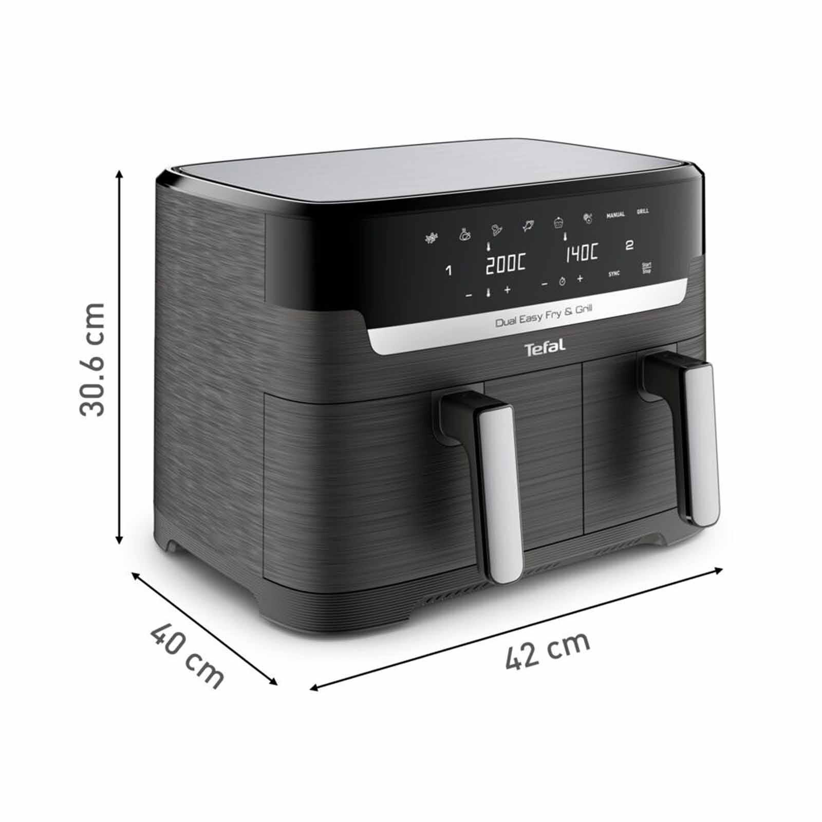 TEFAL Dual Easy Fry & Grill Air Fryer 8.3l EY905B - Image 5