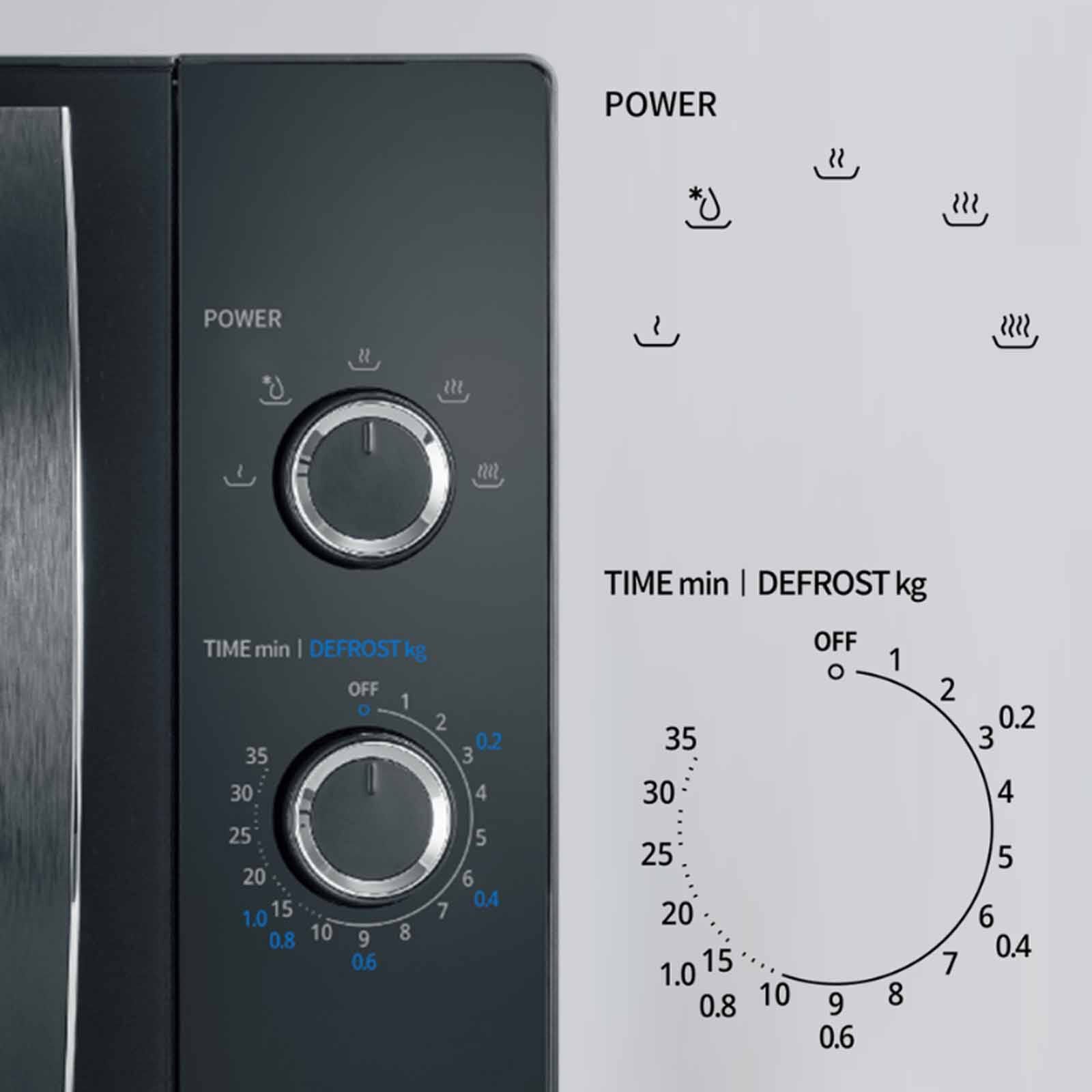 CORNELL Microwave Oven (25l) - Black CMOS25BK - Image 2