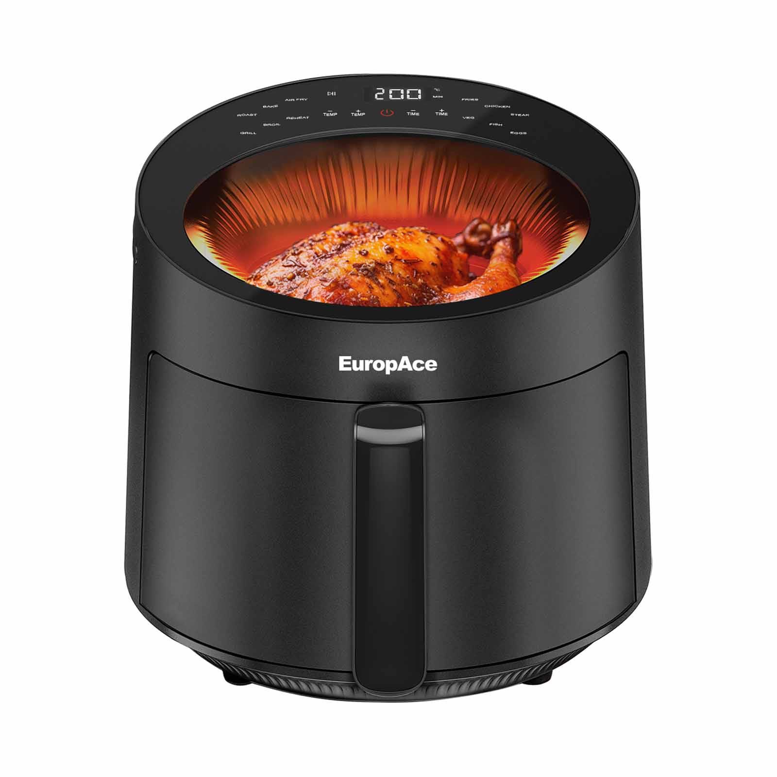 EUROPACE 6-in-1 Lumi Bladeless Air Fryer (5.0l) EAF9501DBK