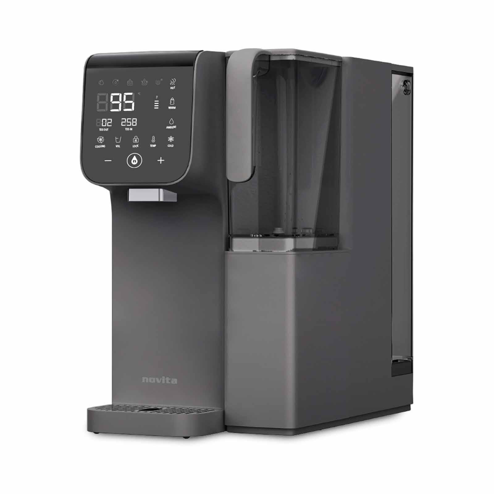 NOVITA Portable Instant Hot & Cold Water Dispenser (5.5l) - Titan Grey Ro W16 GREY RO