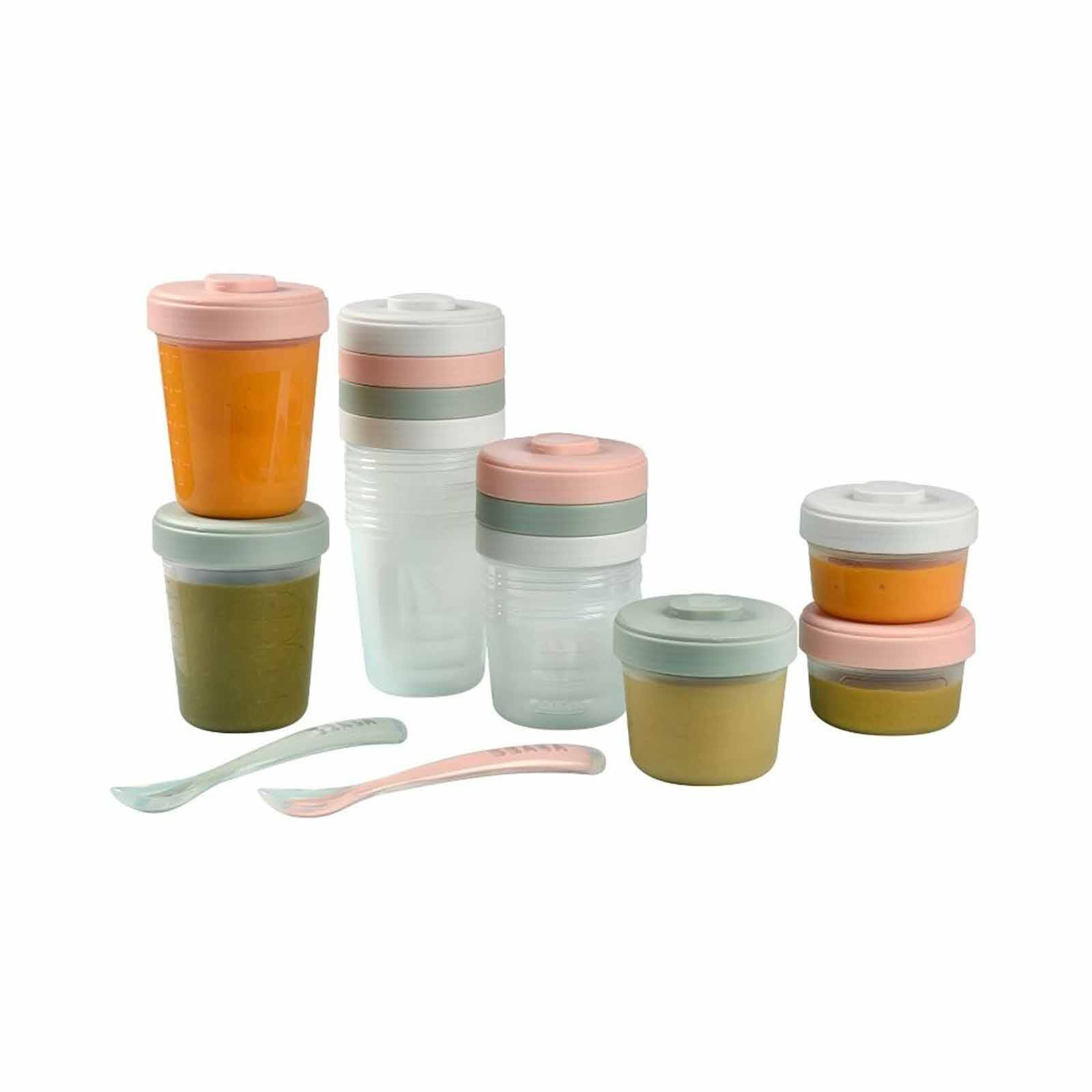 BEABA Meal & Food Storage Expert Pack - Eucalyptus (online) CLIP PORTIONS - Image 2