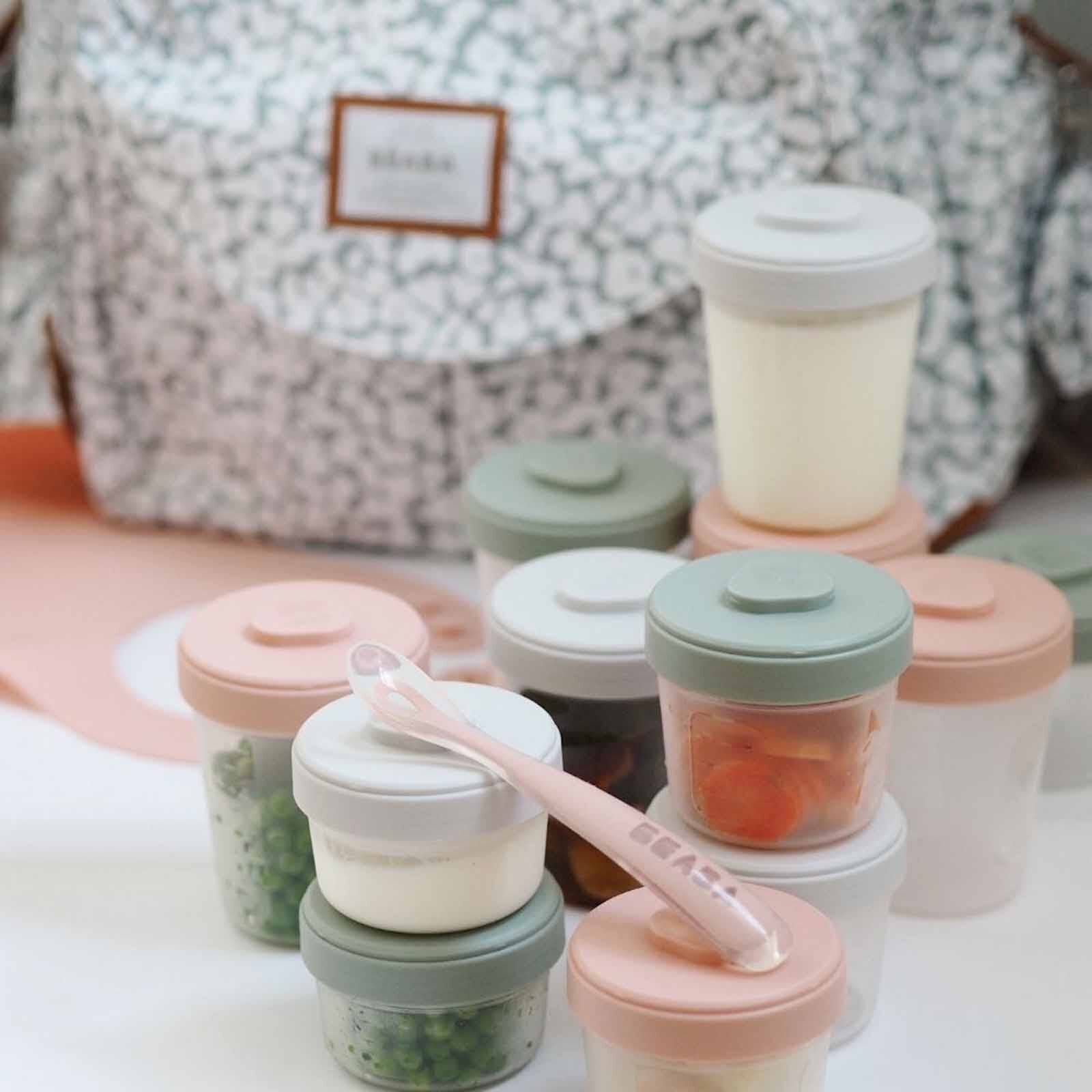 BEABA Meal & Food Storage Expert Pack - Eucalyptus (online) CLIP PORTIONS - Image 4