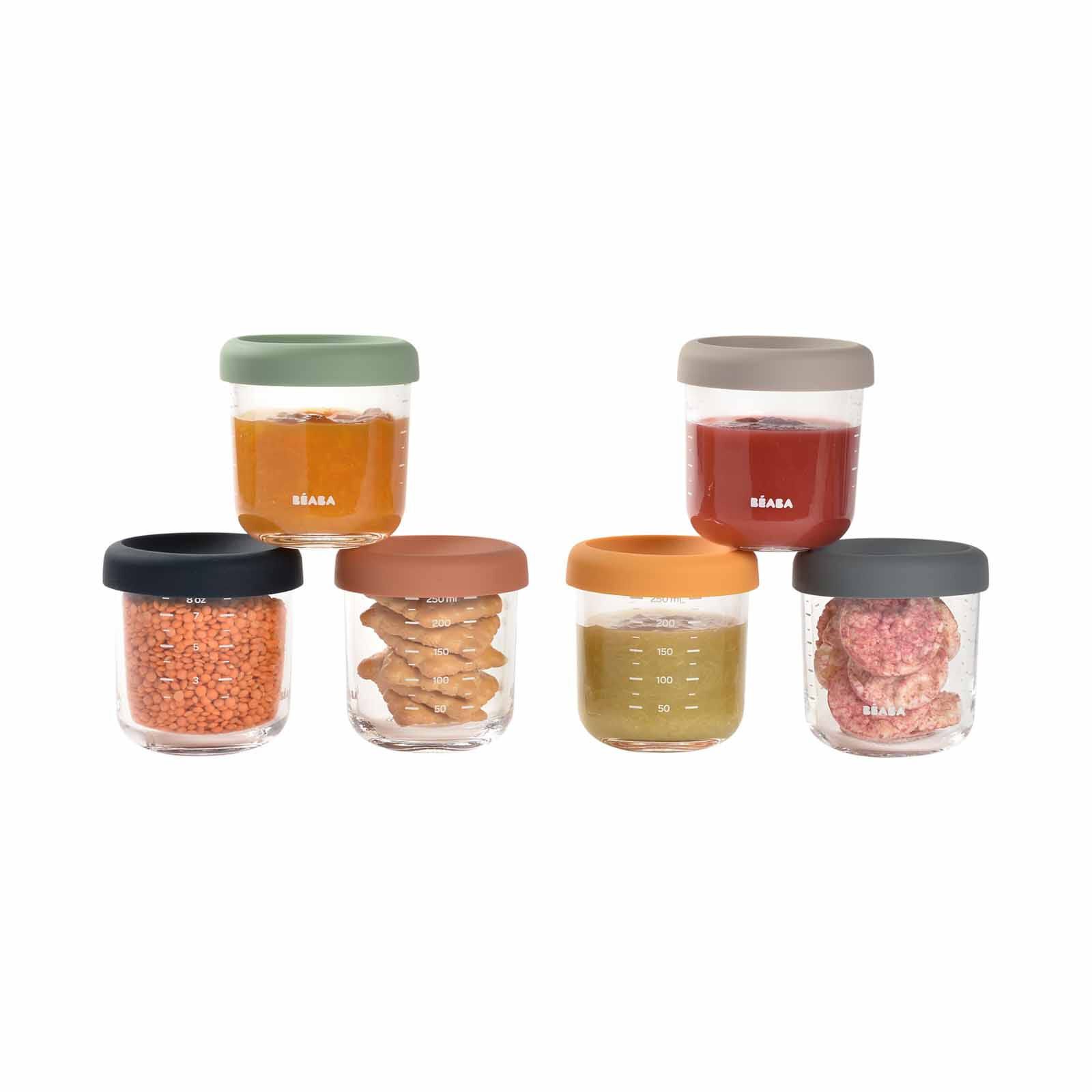 BEABA Jars 250ml 6 Pack (online) GLASS PORTION - Image 2