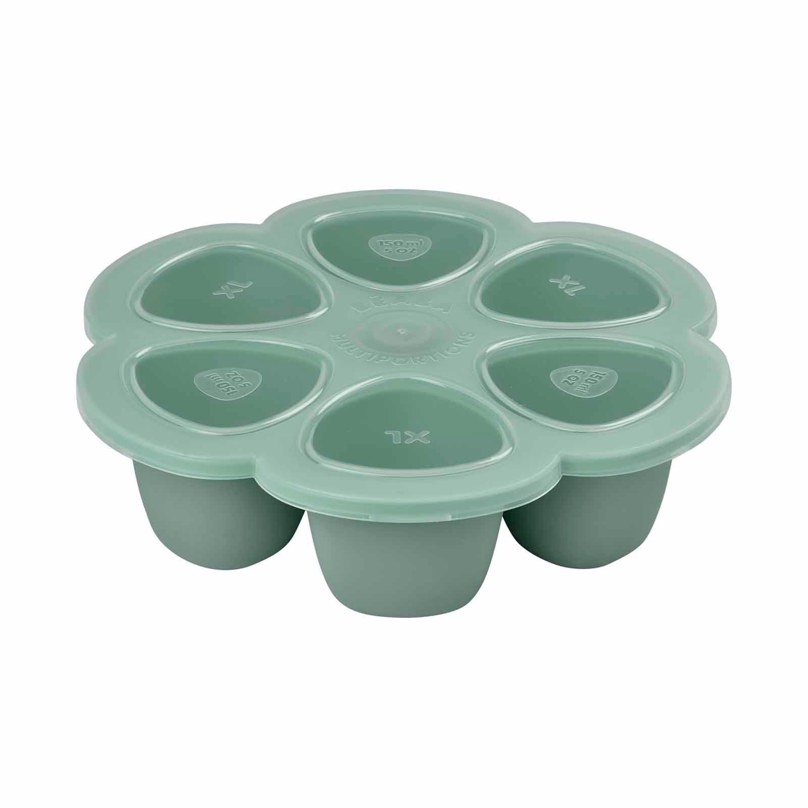 BEABA Silicone Freezer Tray 6 X 150ml - Sage Green (online) MULTIPORTIONS