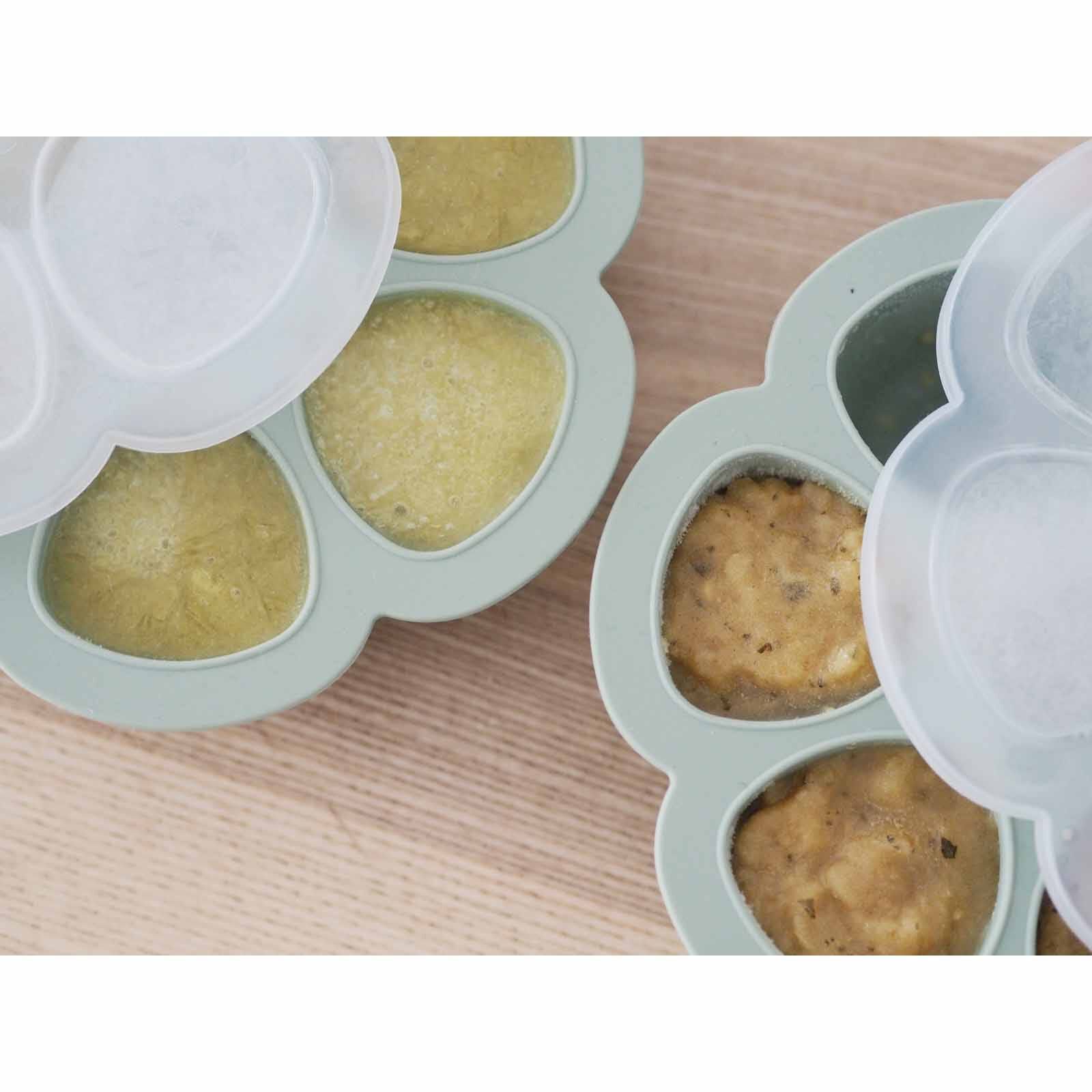 BEABA Silicone Freezer Tray 6 X 150ml - Sage Green (online) MULTIPORTIONS - Image 3