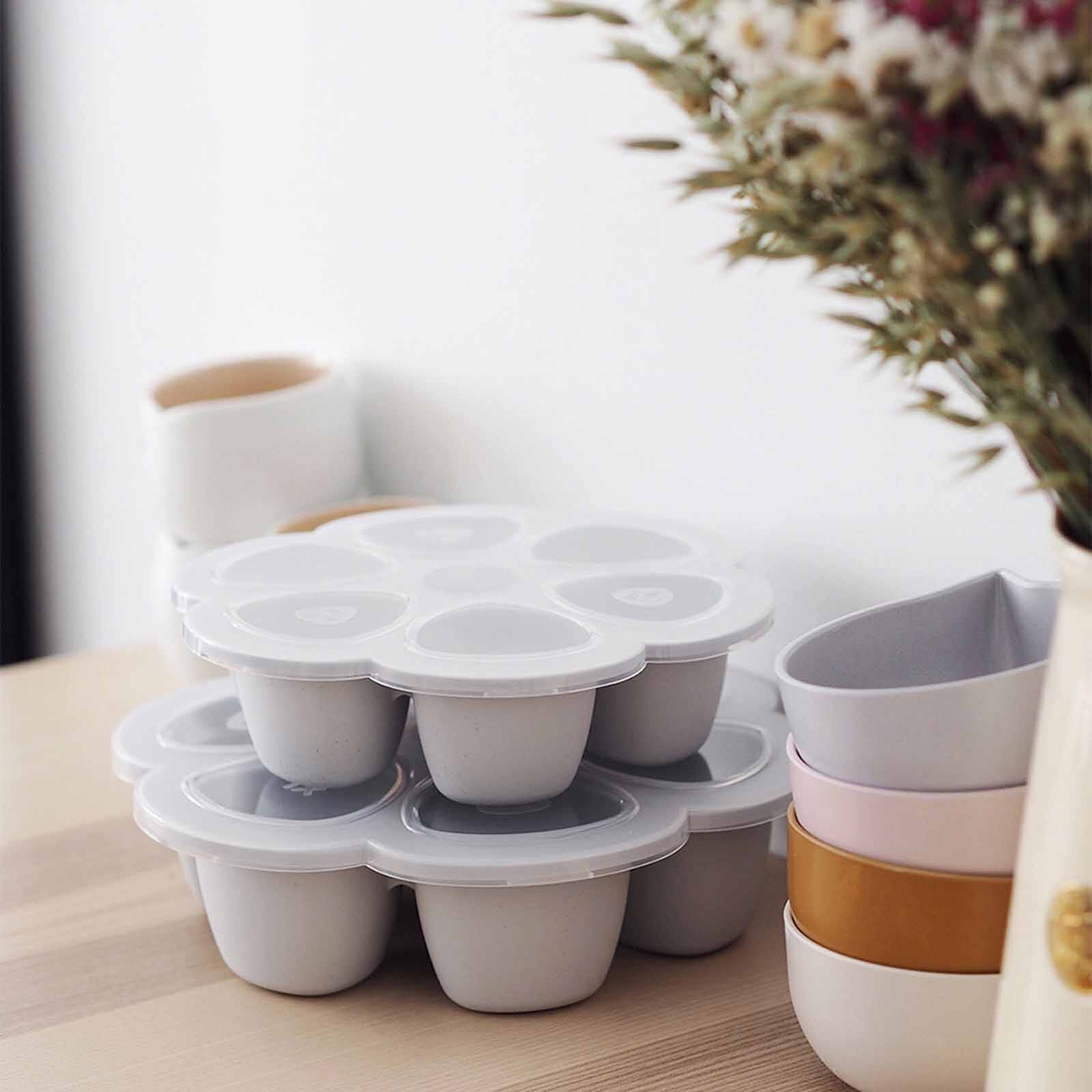 BEABA Silicone Freezer Tray 6 X 90ml - Grey (online) MULTIPORTIONS - Image 5