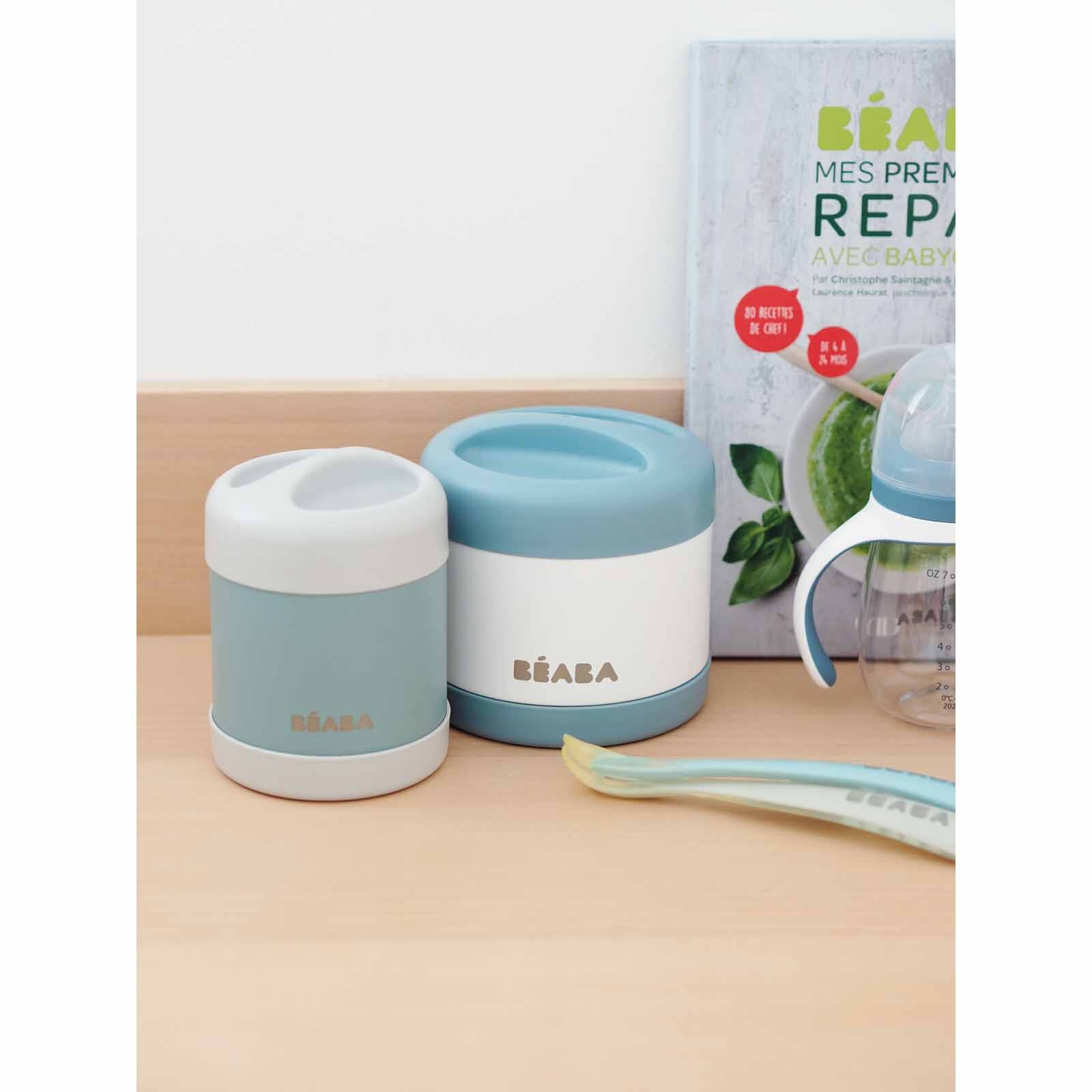 BEABA Food Container 300ml - Light Mist/eucalyptus Green (online) STAINLESS STEEL - Image 2