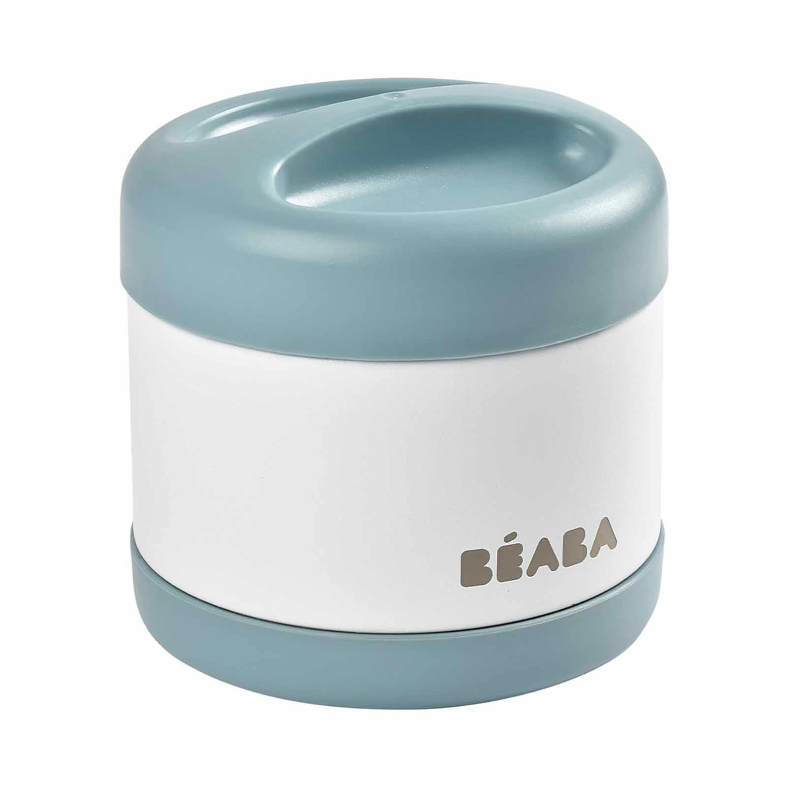 BEABA Food Container 500ml - Baltic Blue/white (online) STAINLESS STEEL - Image 4