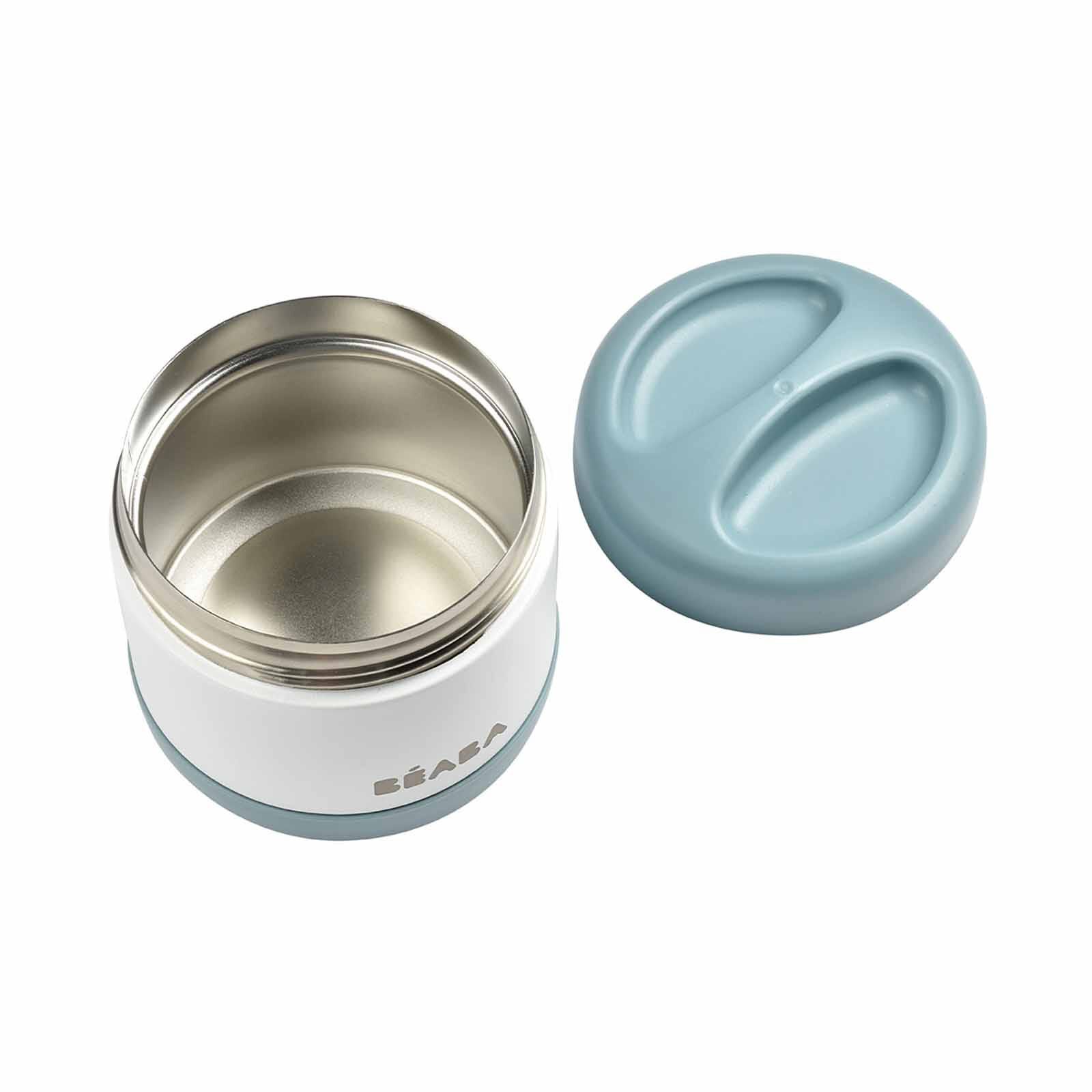 BEABA Food Container 500ml - Baltic Blue/white (online) STAINLESS STEEL - Image 6