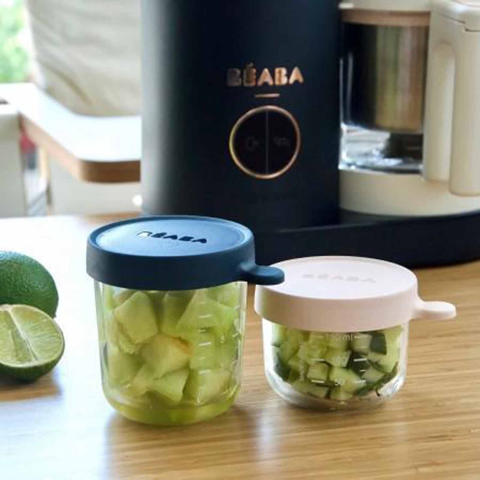 BEABA Jar 2 Pack 150ml/250ml Pink/dark Blue (online) SUPERIOR GLASS - Image 2