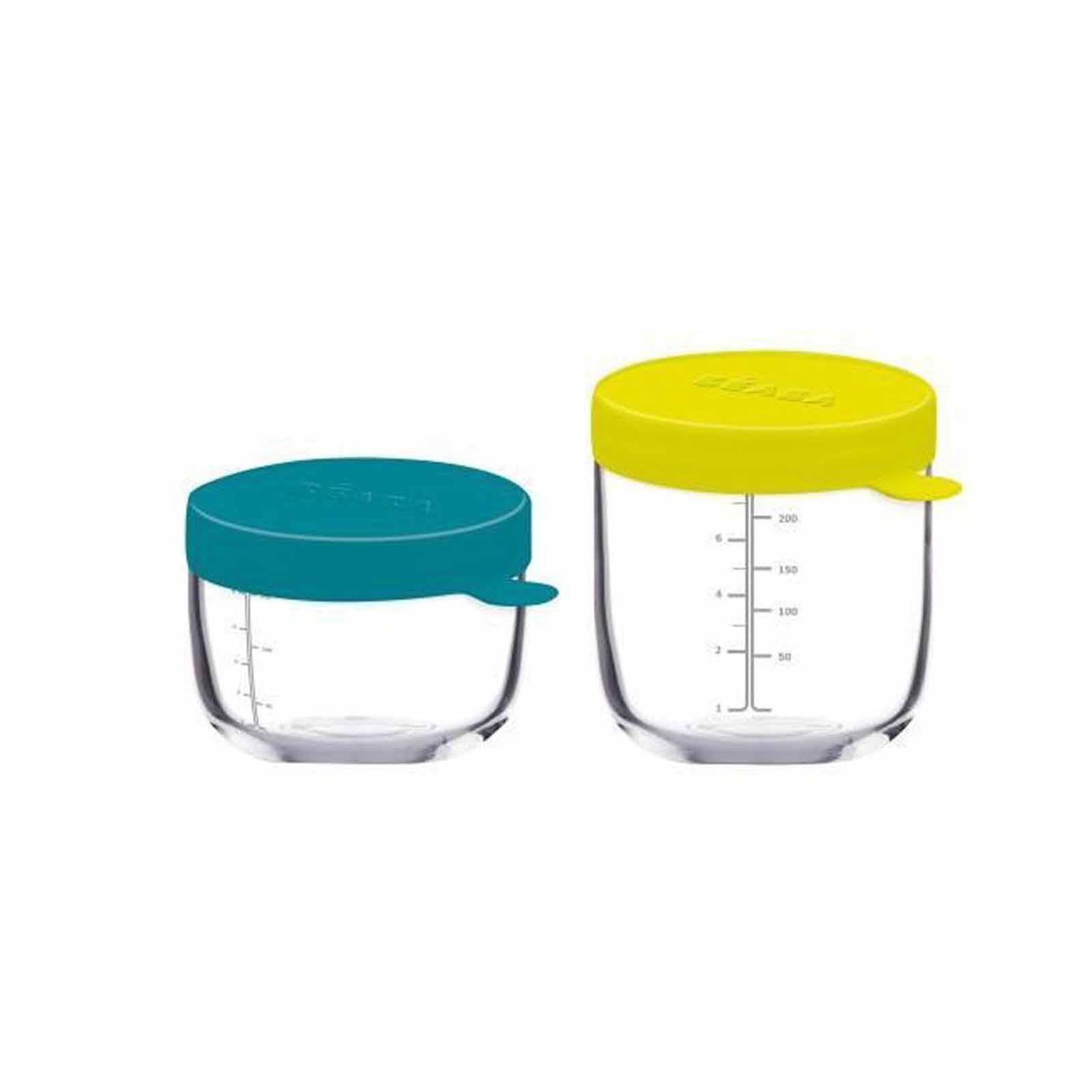BEABA Jar 2 Pack 150ml/250ml Pink/dark Blue (online) SUPERIOR GLASS - Image 3