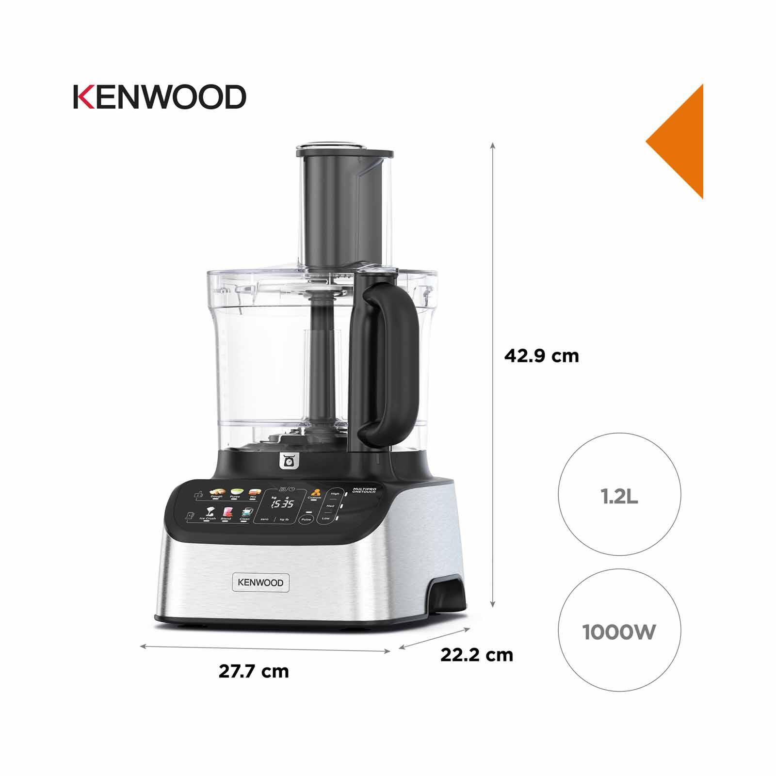KENWOOD Multipro Onetouch Food Processor (1000w) FDM73.850SS - Image 4