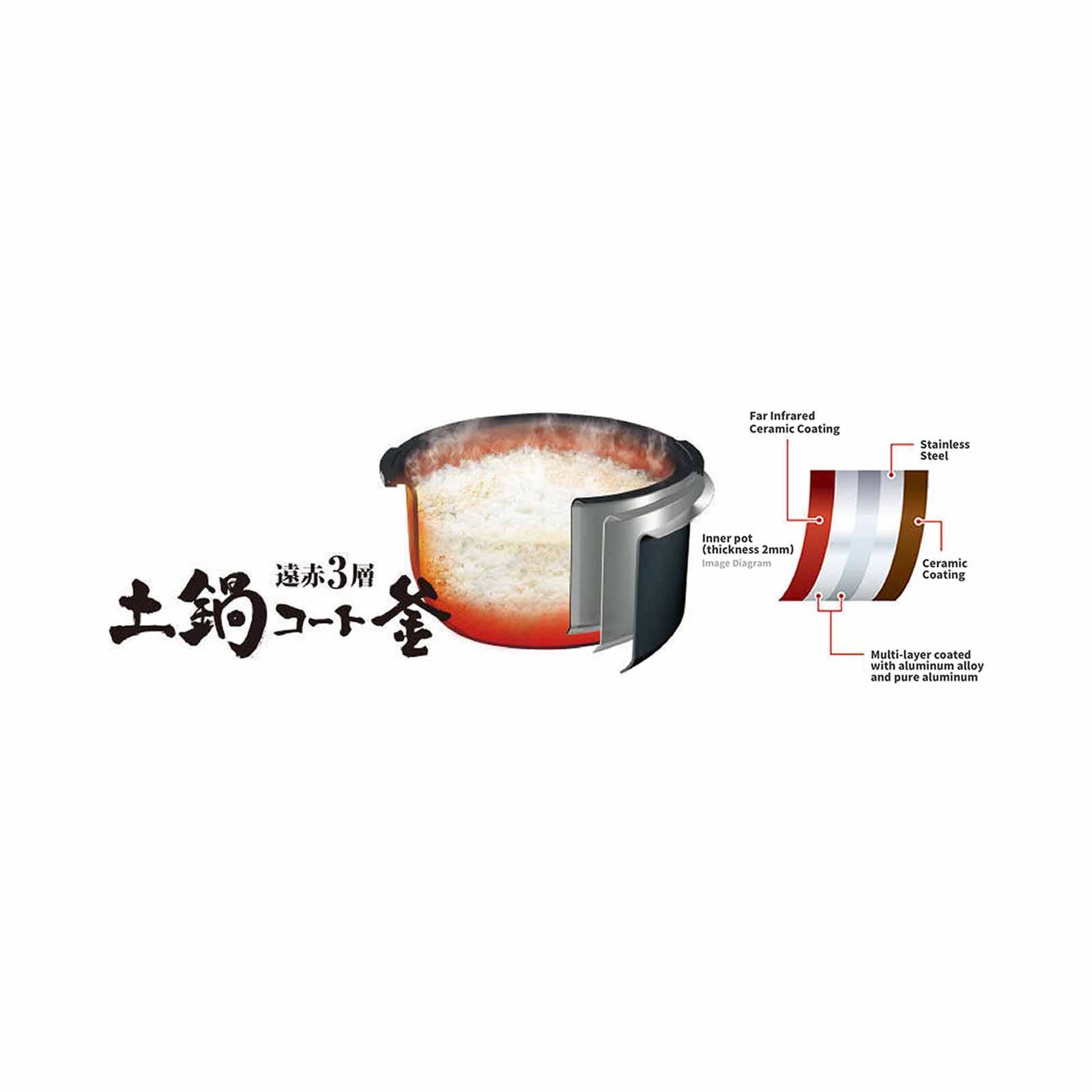TIGER 1.8l Induction Rice Cooker JPW-G18S - Image 6