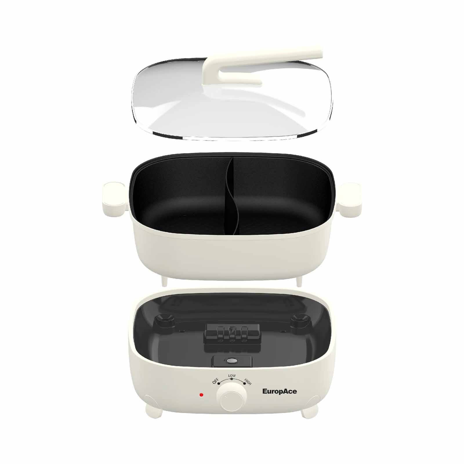 EUROPACE Yuan Yang Multi-cooker Hotpot (6.0l) 1800w - Ivory EMC5600D - Image 4