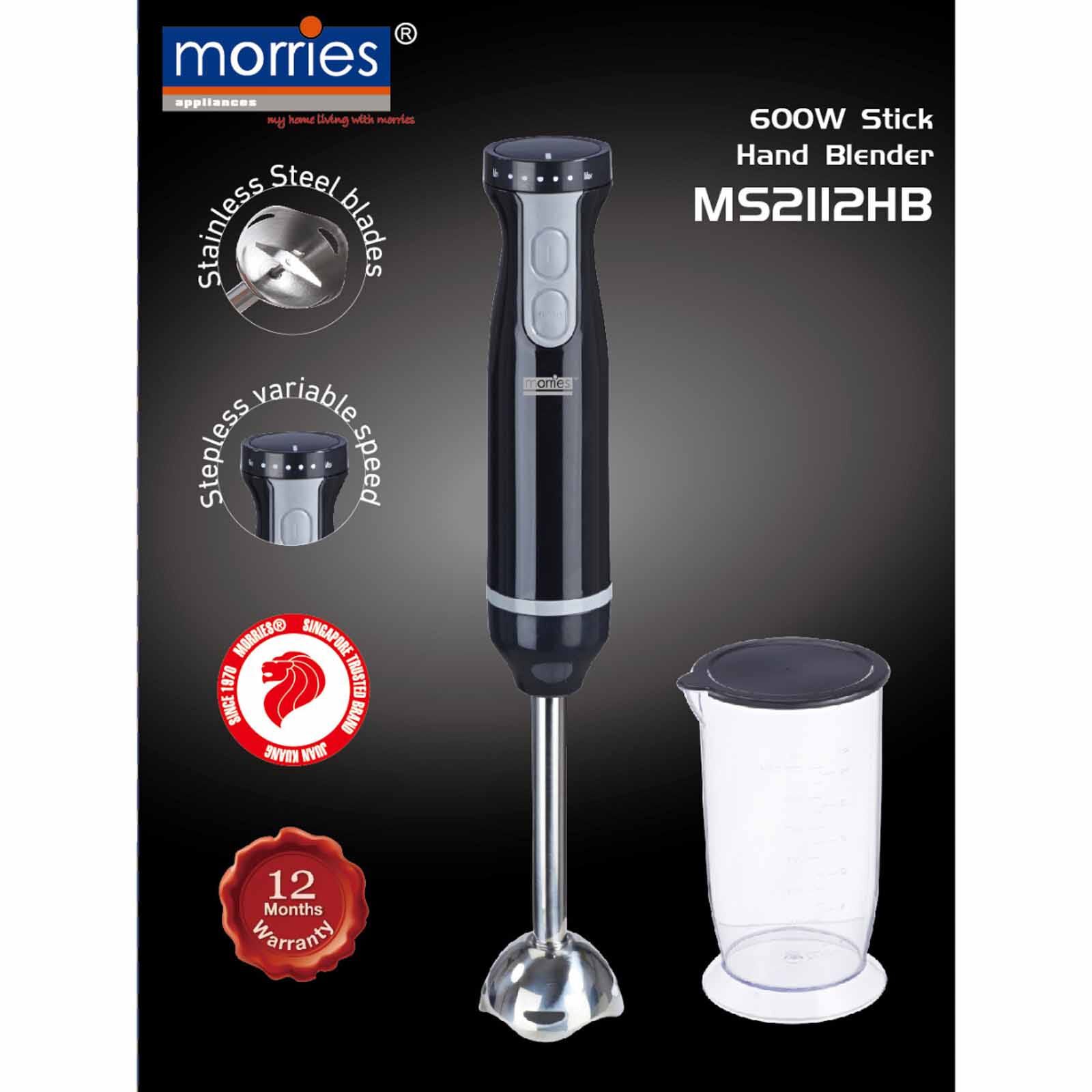 MORRIES Stick Blender (600w) MS-2112HB - Image 4