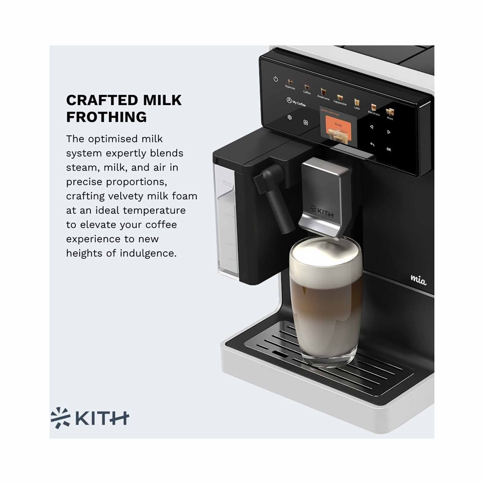 KITH Mia Fully Auto Coffee Machine With Milk Carafe (white) FCM-TM-WH - Image 3