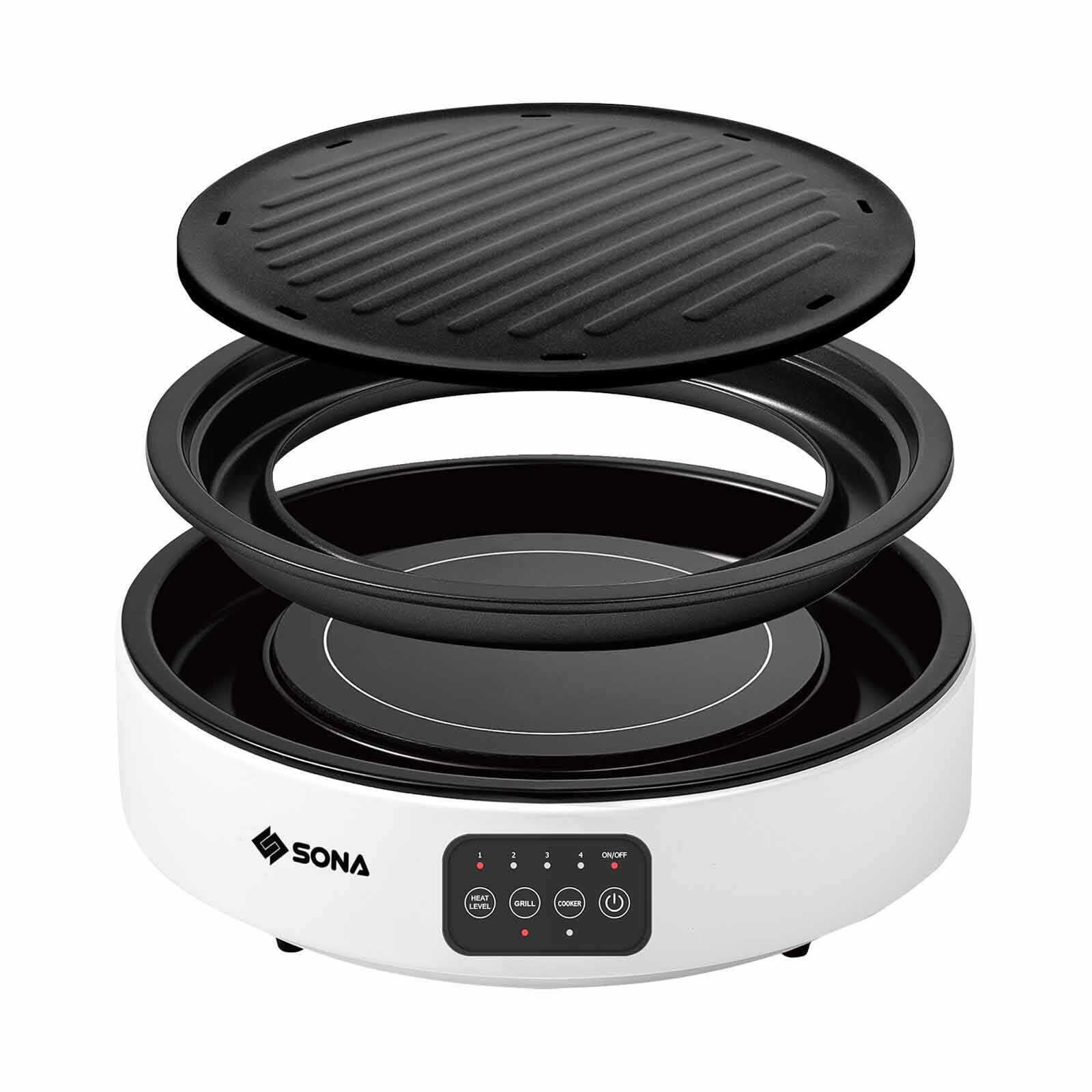SONA 2-in-1 Infrared Ceramic Cooker Grill SIC3318 - Image 2