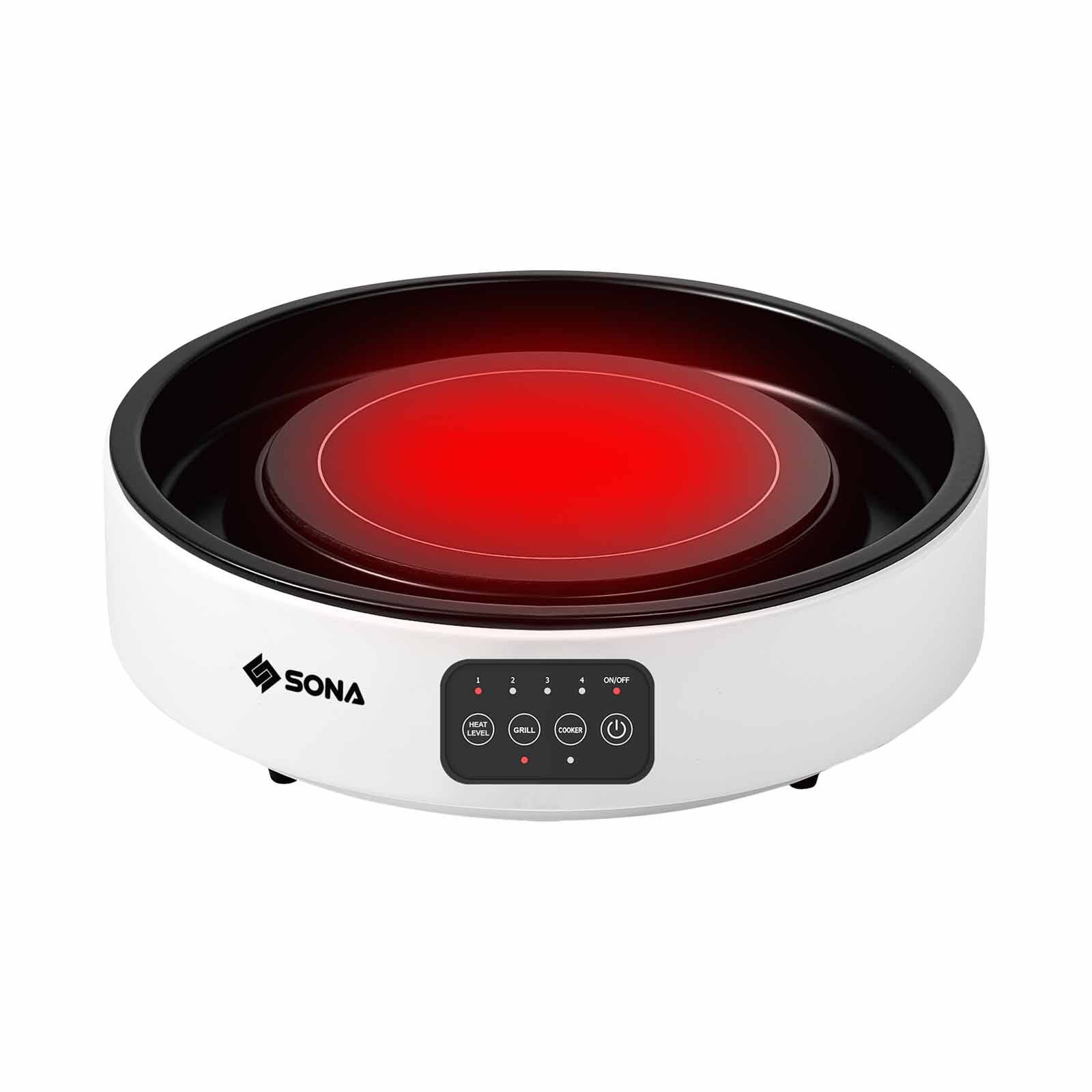 SONA 2-in-1 Infrared Ceramic Cooker Grill SIC3318 - Image 4