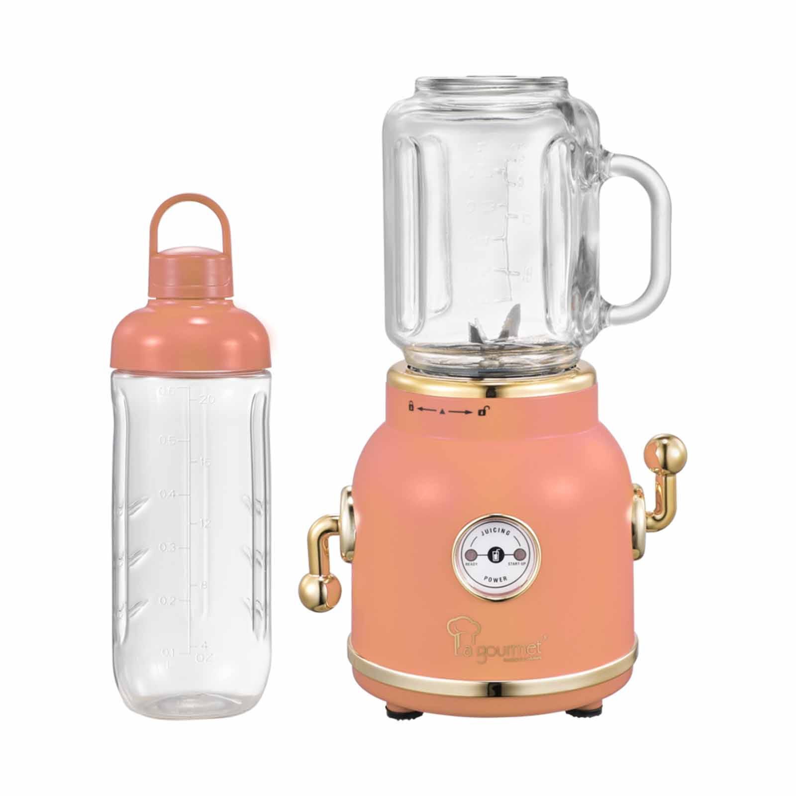LA GOURMET 600ml Retro Juice Blender - Coral Crush LGELRB419194 - Image 2