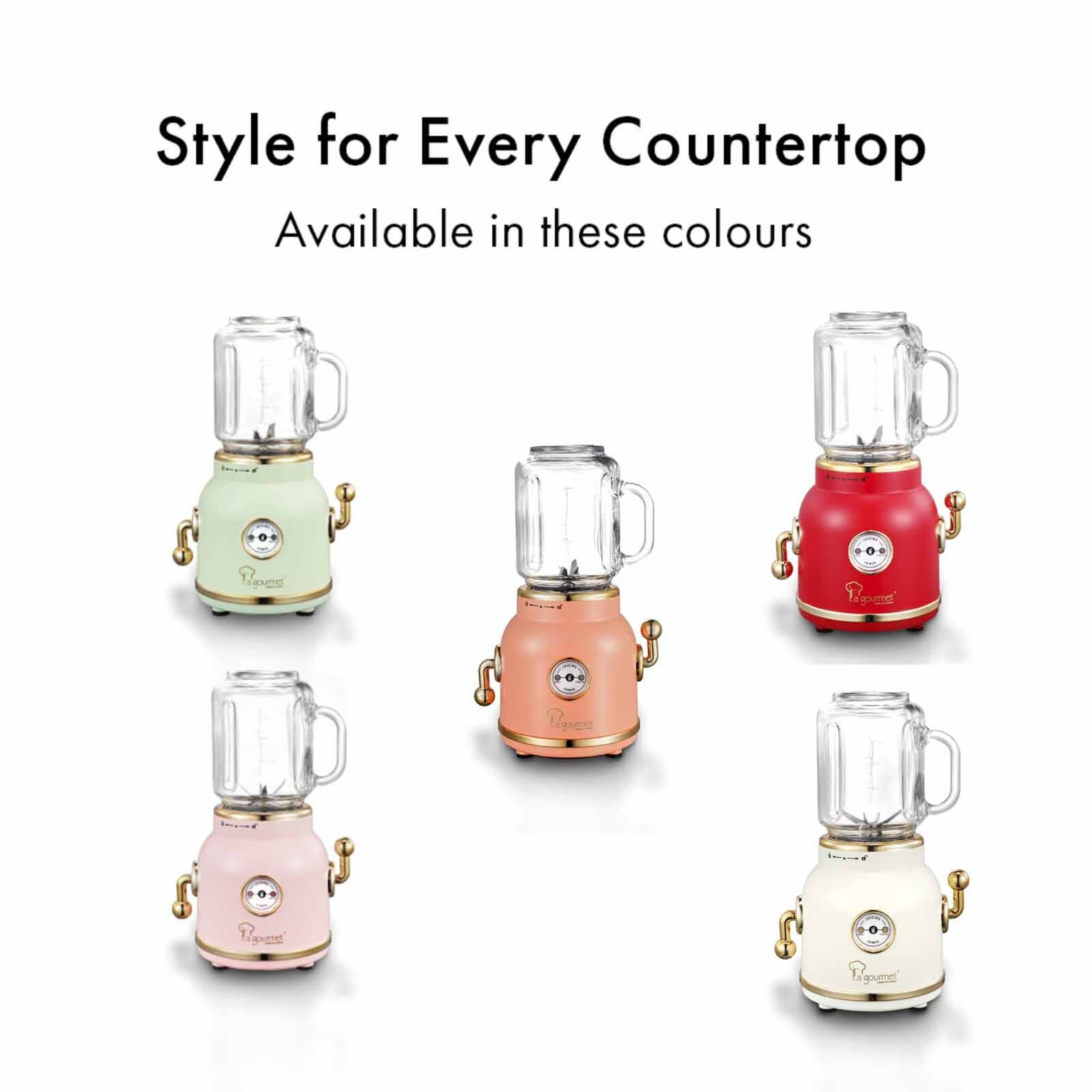 LA GOURMET 600ml Retro Juice Blender - Coral Crush LGELRB419194 - Image 8