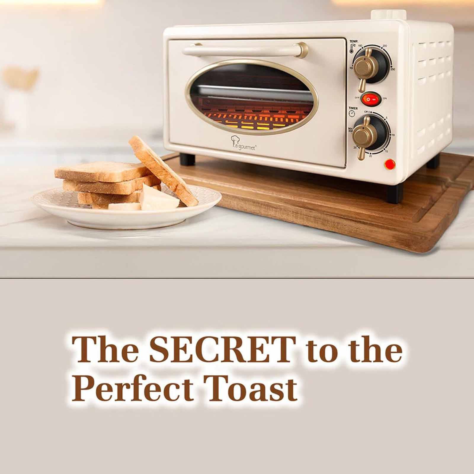 LA GOURMET 10.0l Electric Healthy Steam Toaster Oven - Cream LGELOV420794 - Image 4